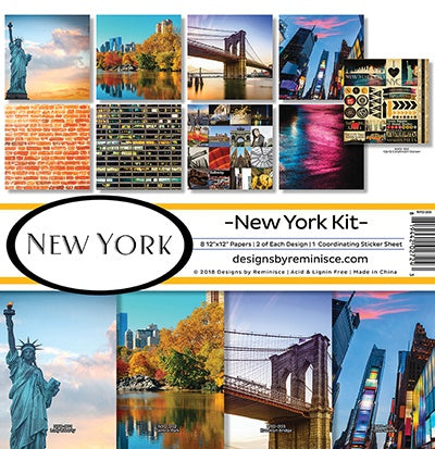 Reminisce Collection Kit 12"X12" New York