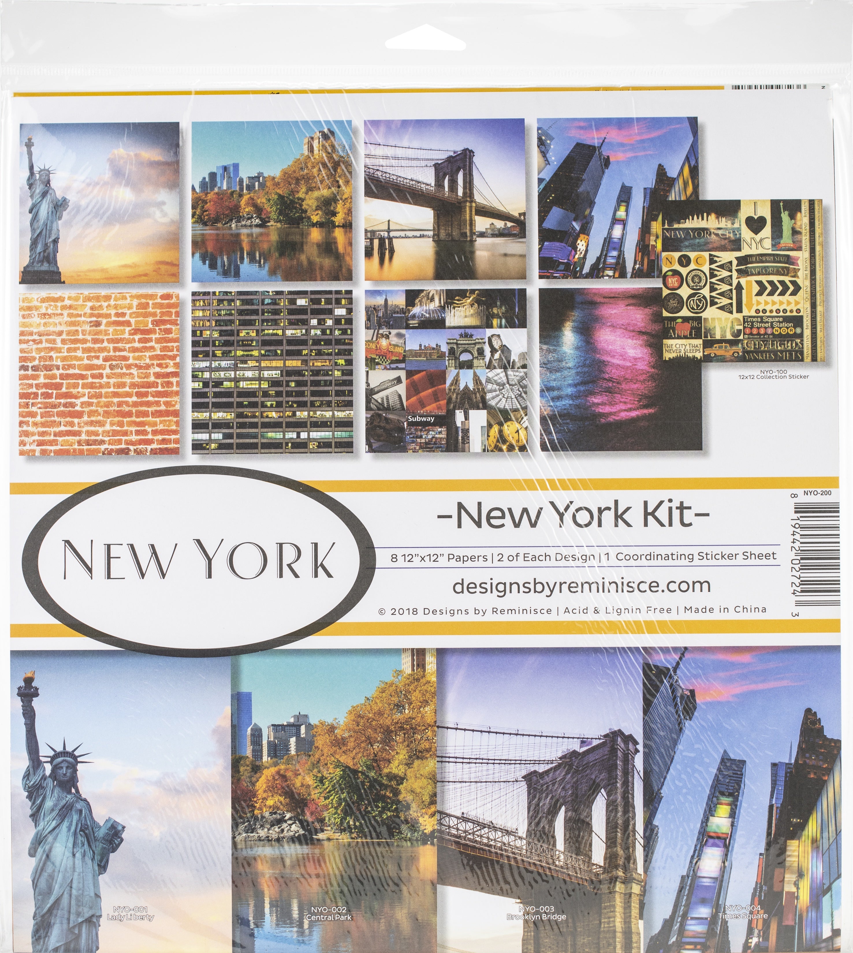 Reminisce Collection Kit 12"X12" New York