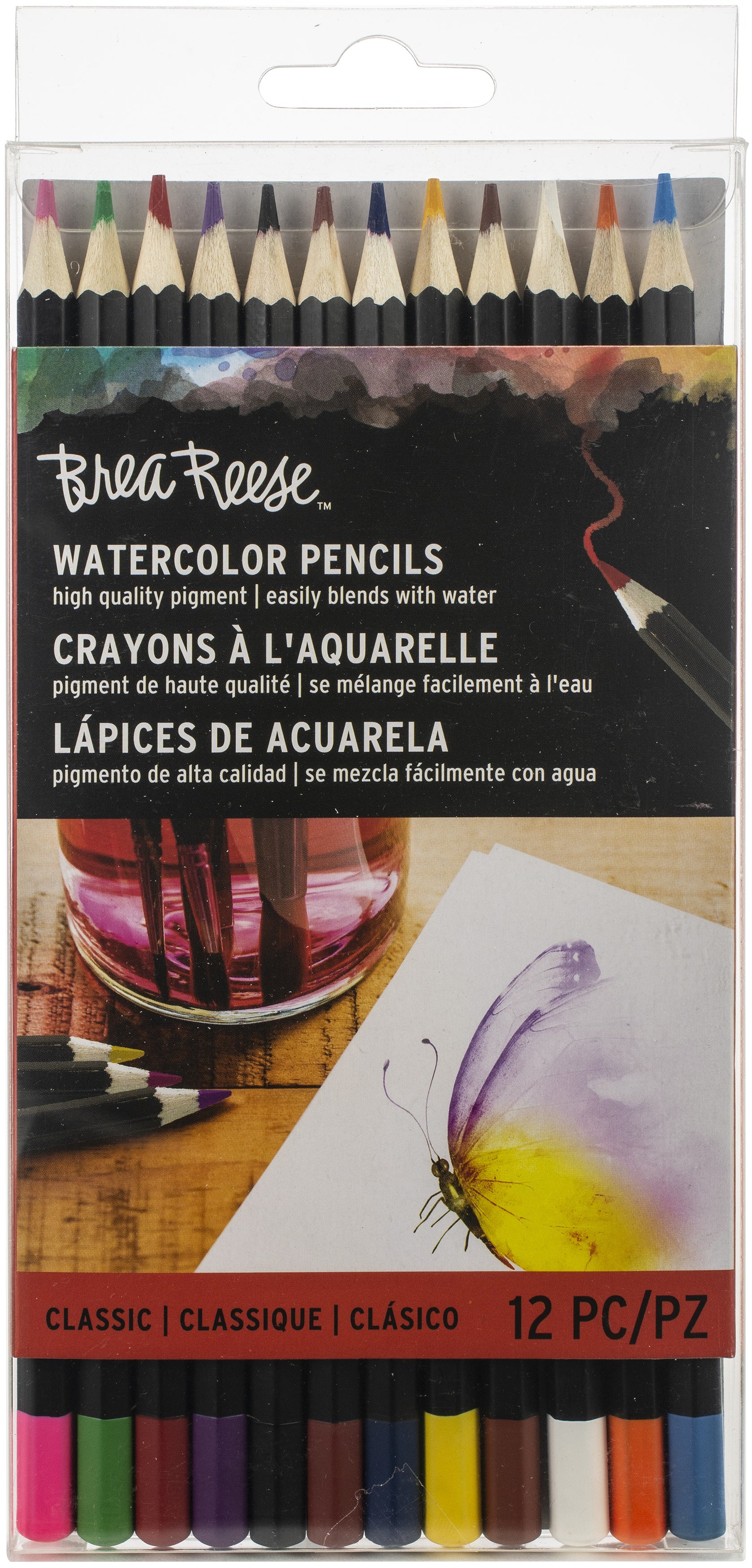 Brea Reese Watercolor Pencils 12/Pkg Classic