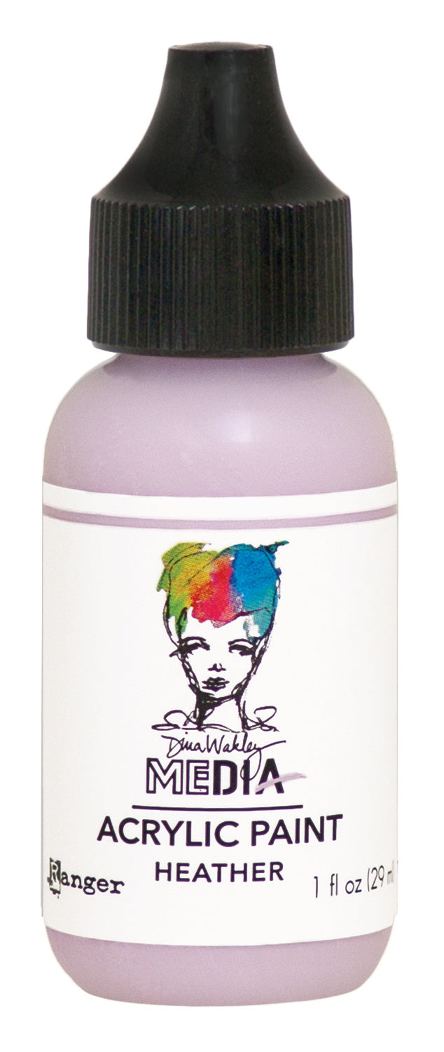 Dina Wakley Media Acrylic Paint 1oz Heather