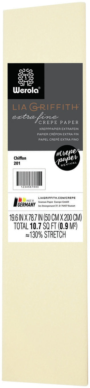 Extra Fine Crepe Paper 19.6"X78.7" Chiffon