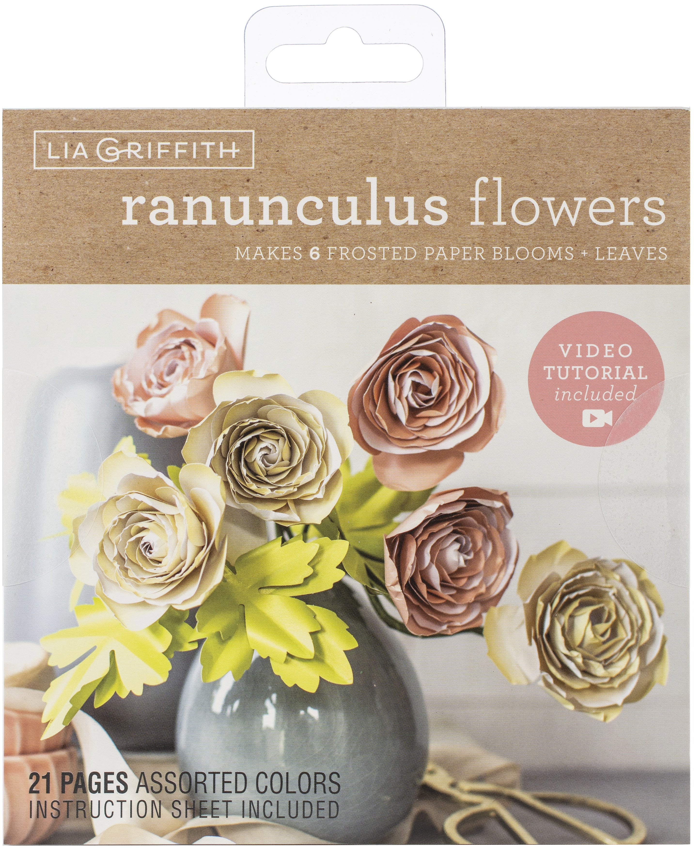 Lia Griffith Paper Stack 6"X6.5" 24/Pkg Ranunculus