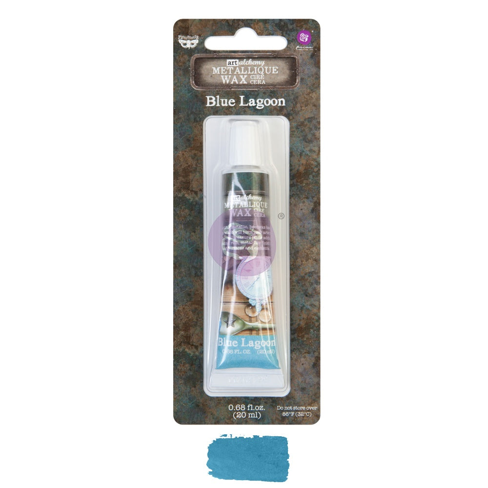 Finnabair Art Alchemy Metallique Wax .68 Fluid Ounce Blue Lagoon