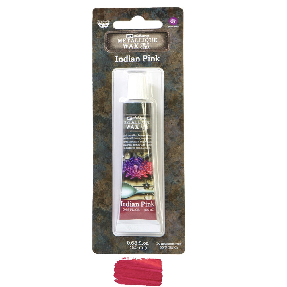Finnabair Art Alchemy Metallique Wax .68 Fluid Ounce Indian Pink