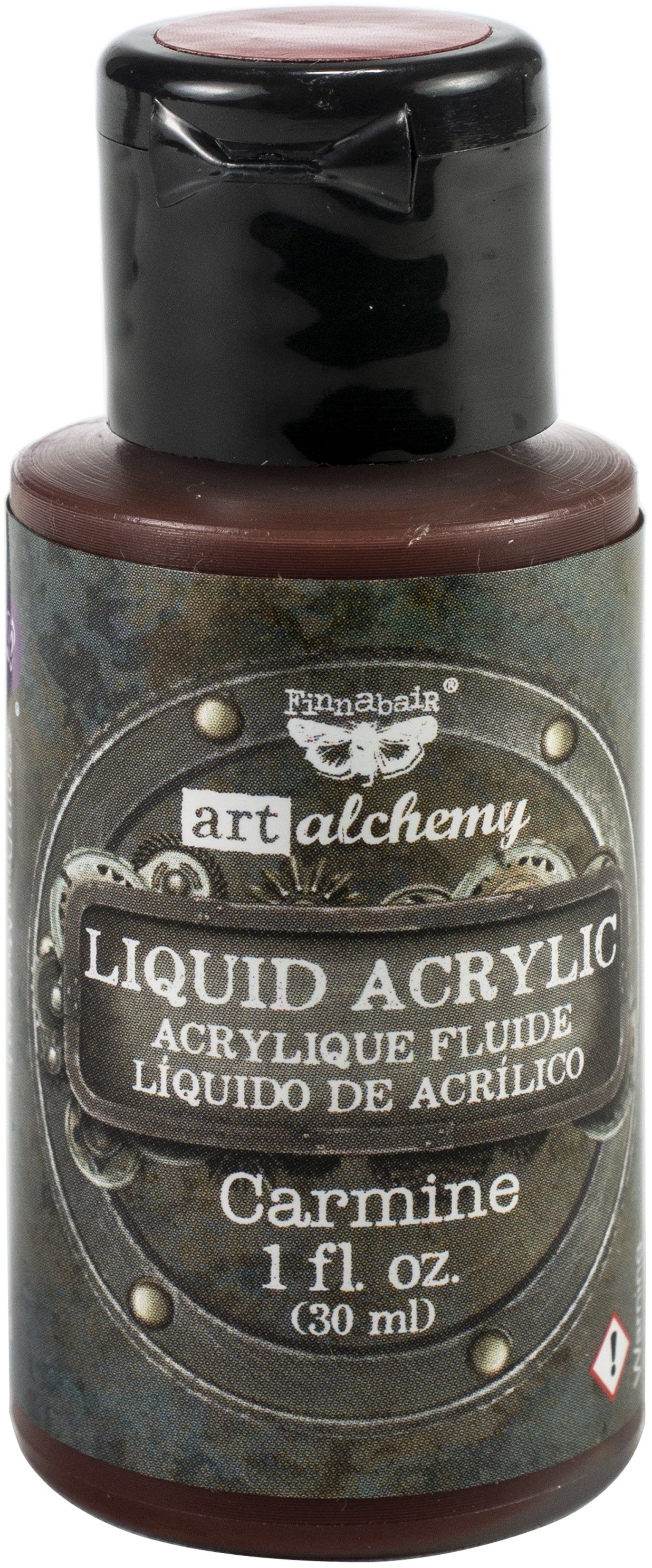 Finnabair Art Alchemy Liquid Acrylic Paint 1 Fluid Ounce Carmine
