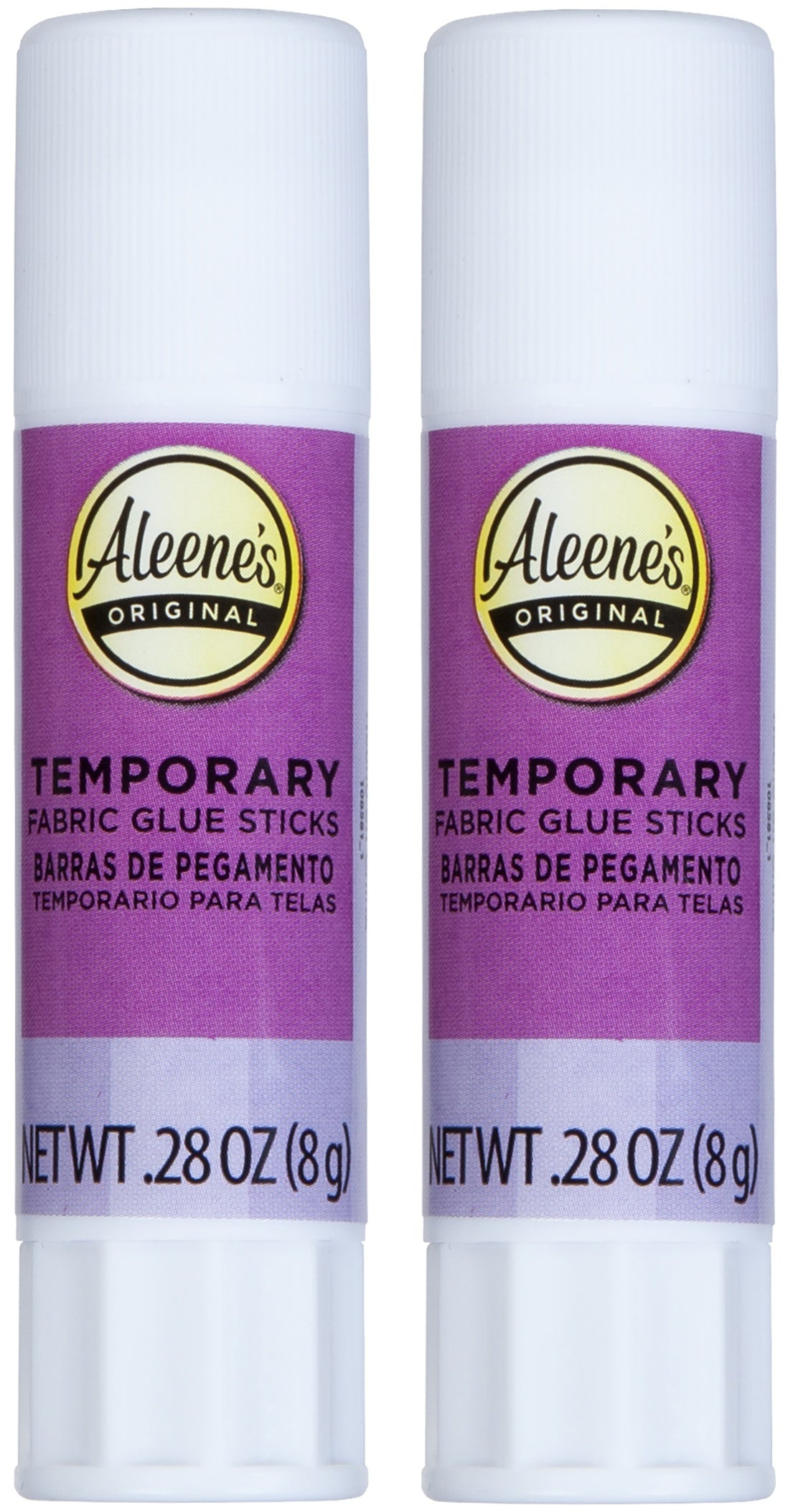 Aleene's Temporary Fabric Glue Sticks 2/Pkg .28oz 