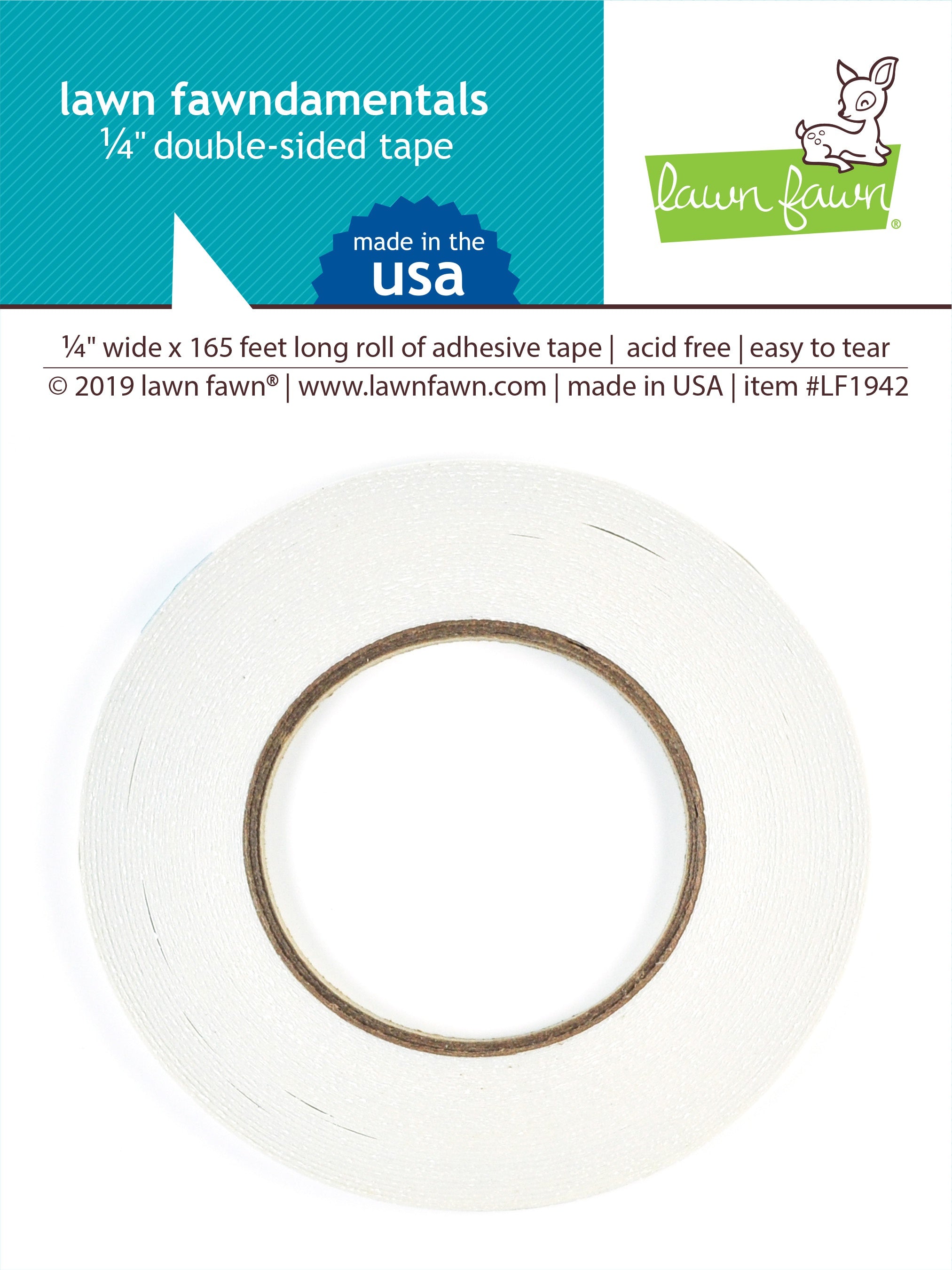 Lawn Fawndamentals .25" Double-Sided Tape 165ft 