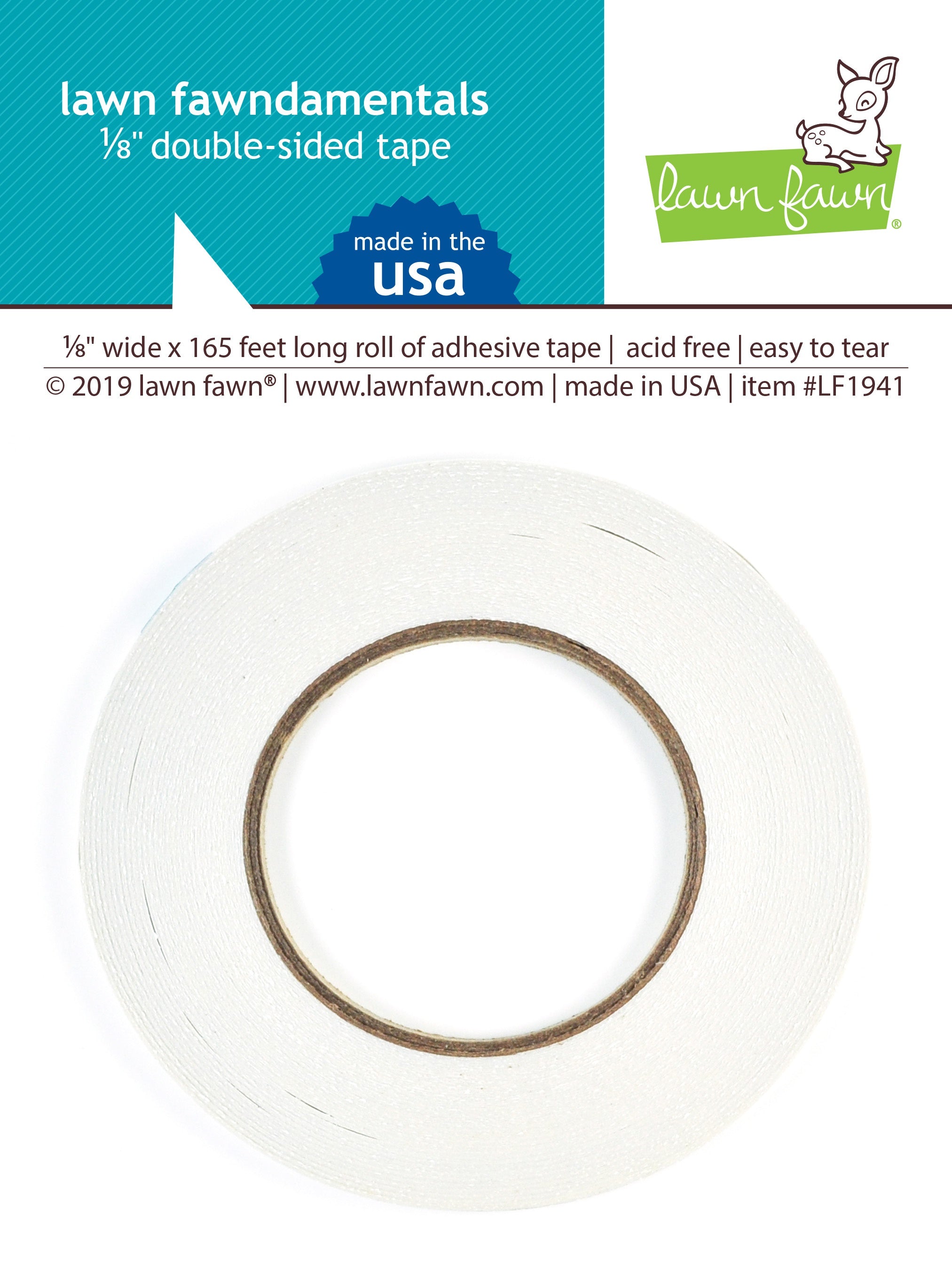 Lawn Fawndamentals .125" Double-Sided Tape 165ft 