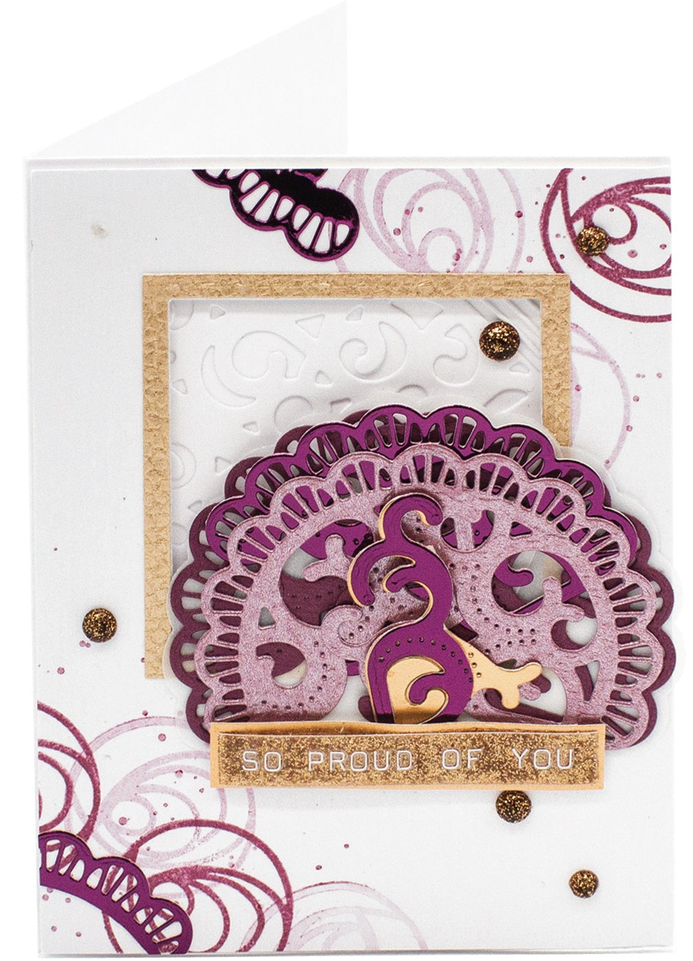 Craft Perfect Mirror Cardstock 8.5"X11" 5/Pkg Midnight Plum