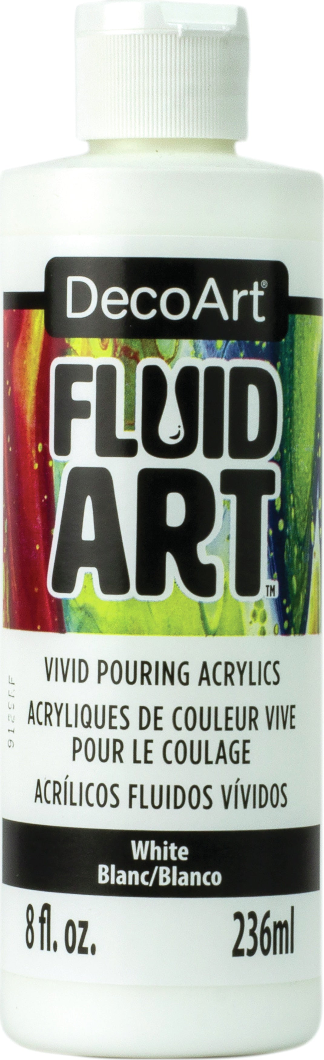 DecoArt FluidArt Ready-To-Pour Acrylic Paint 8oz White