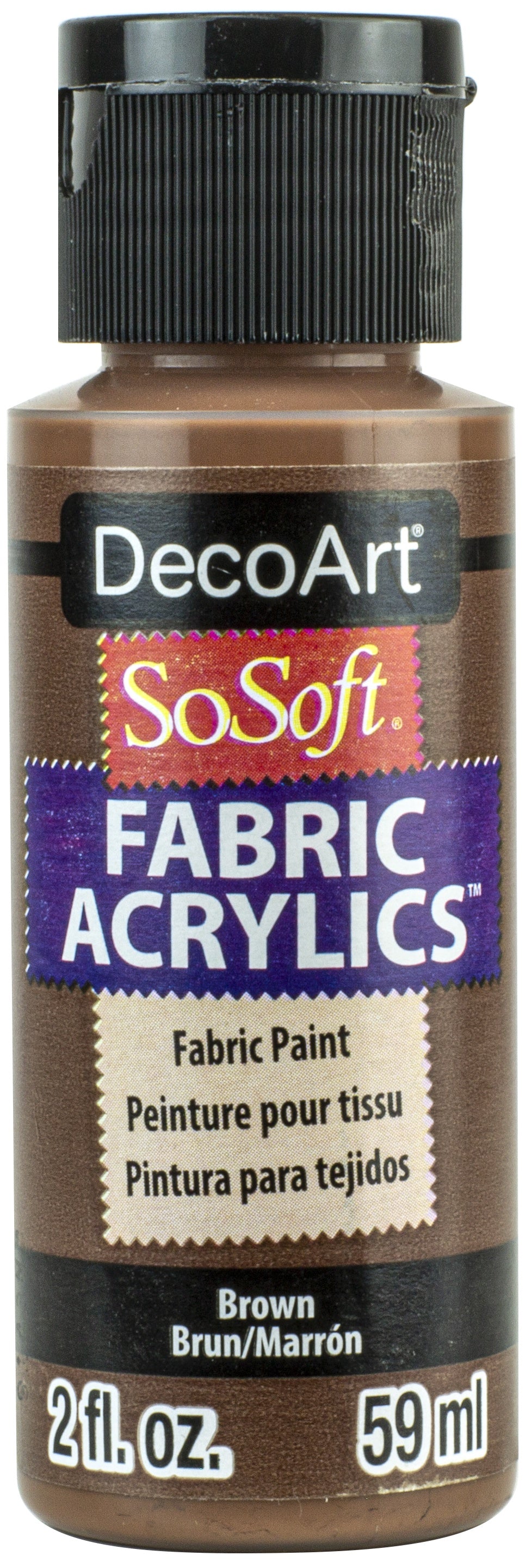 SoSoft Fabric Acrylic Paint 2oz Brown