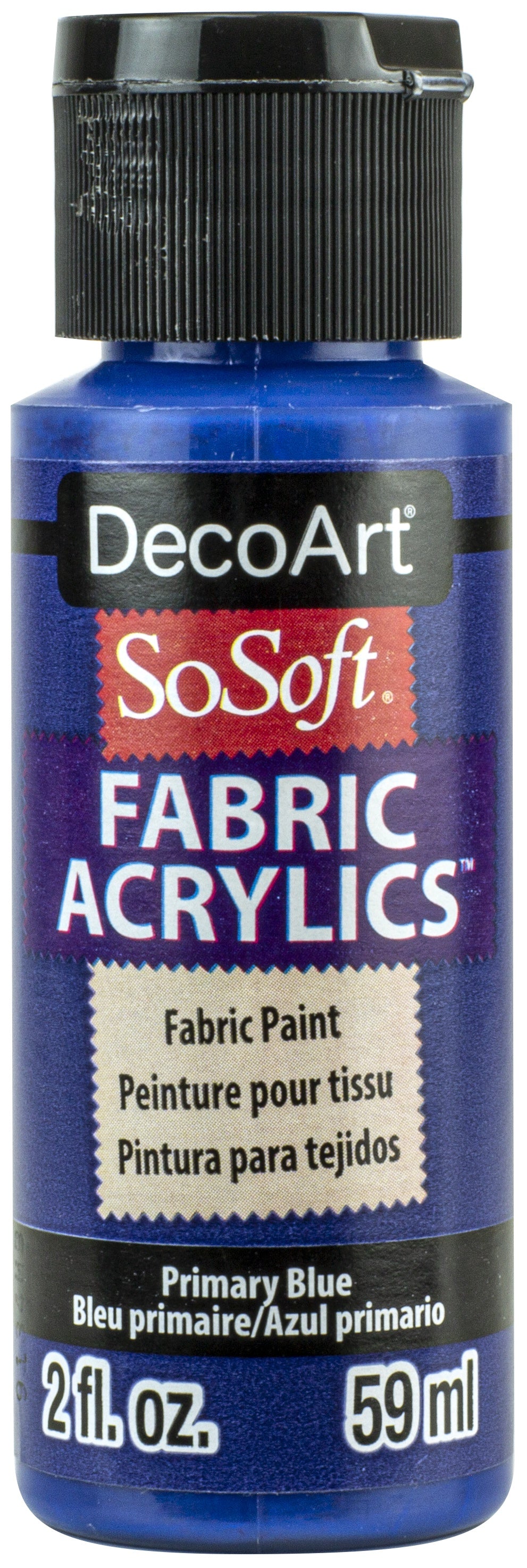 SoSoft Fabric Acrylic Paint 2oz Primary Blue
