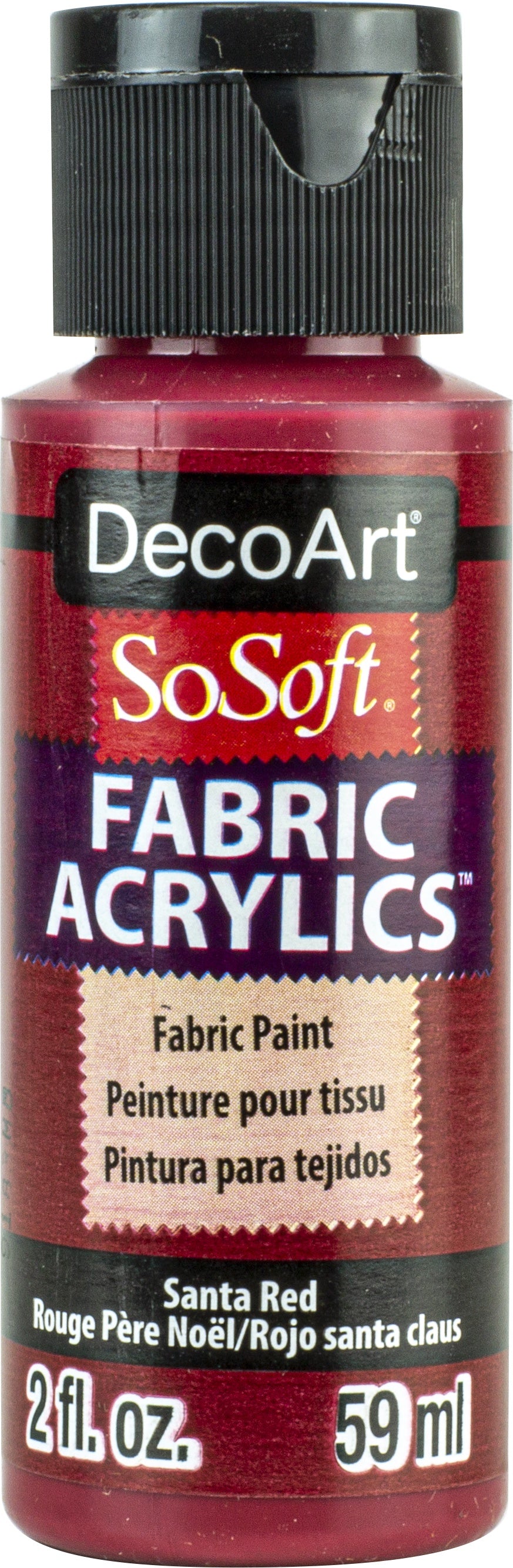 SoSoft Fabric Acrylic Paint 2oz Santa Red