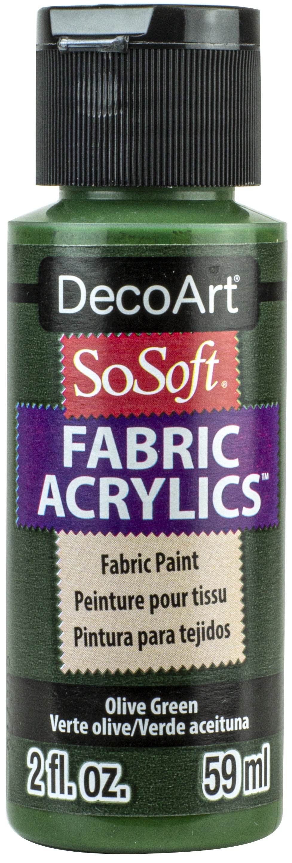 SoSoft Fabric Acrylic Paint 2oz Olive Green
