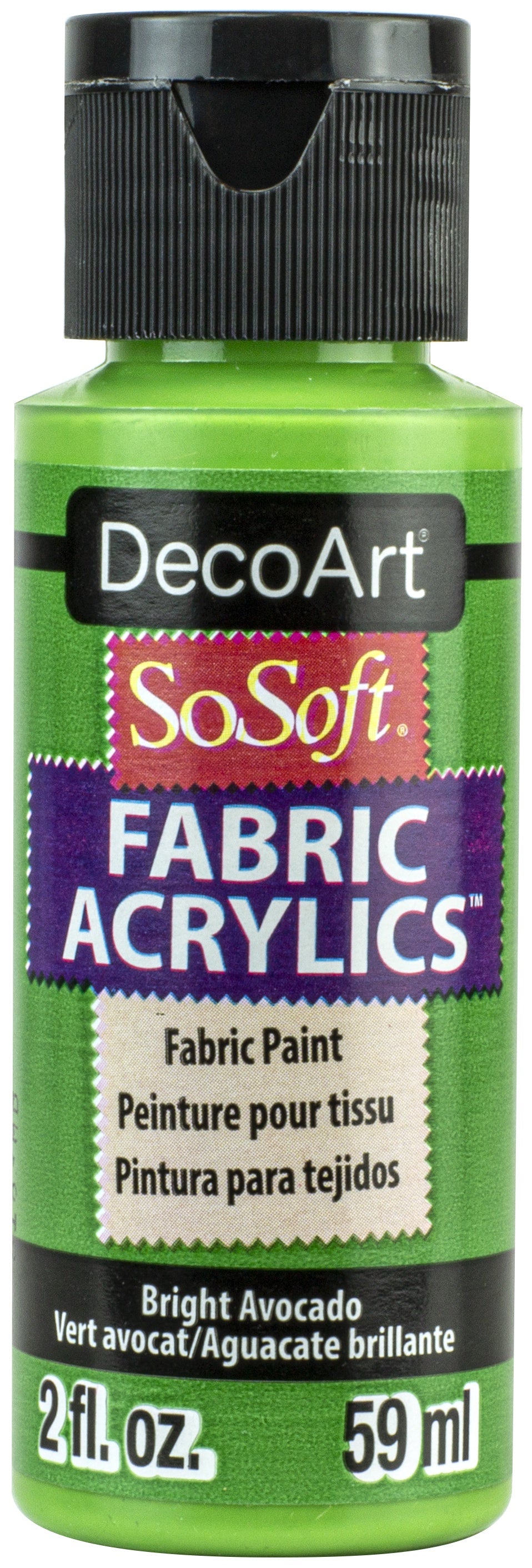 SoSoft Fabric Acrylic Paint 2oz Bright Avocado