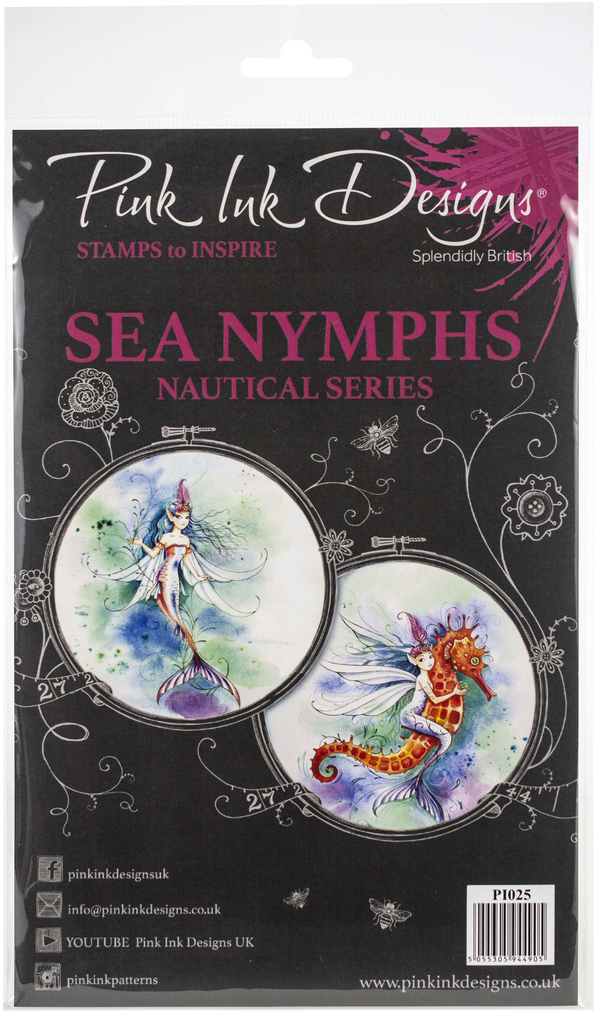 Pink Ink Designs A5 Clear Stamp Set Sea Nymphs
