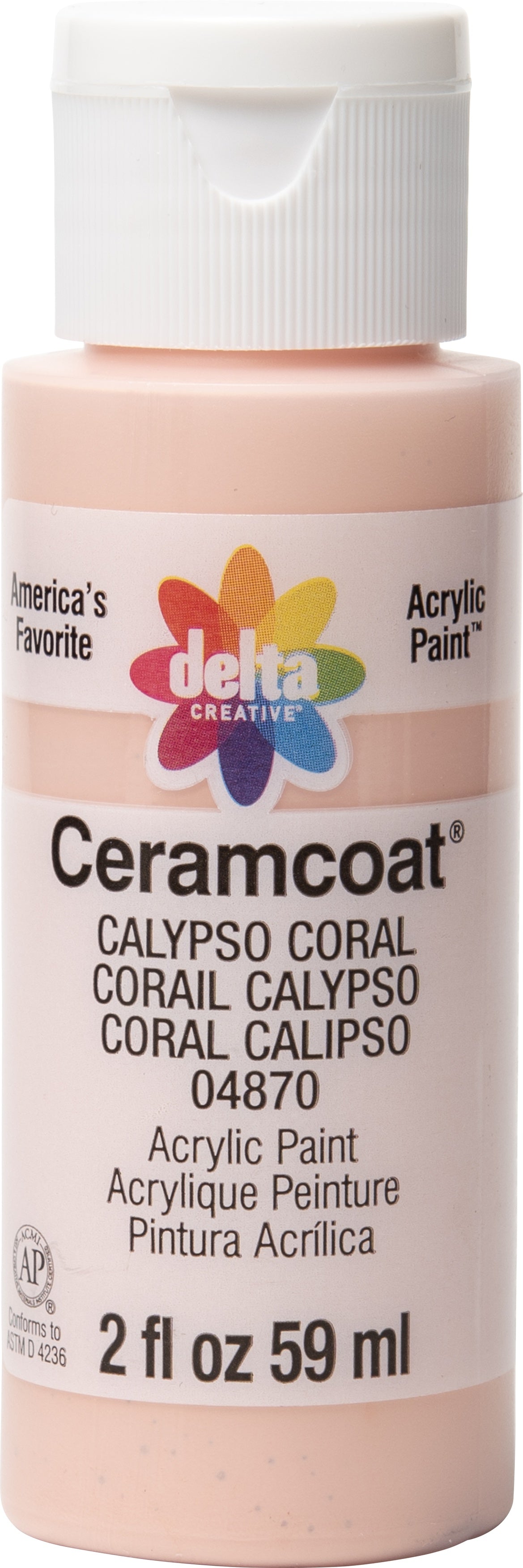 Ceramcoat Acrylic Paint 2oz-Calypso Coral