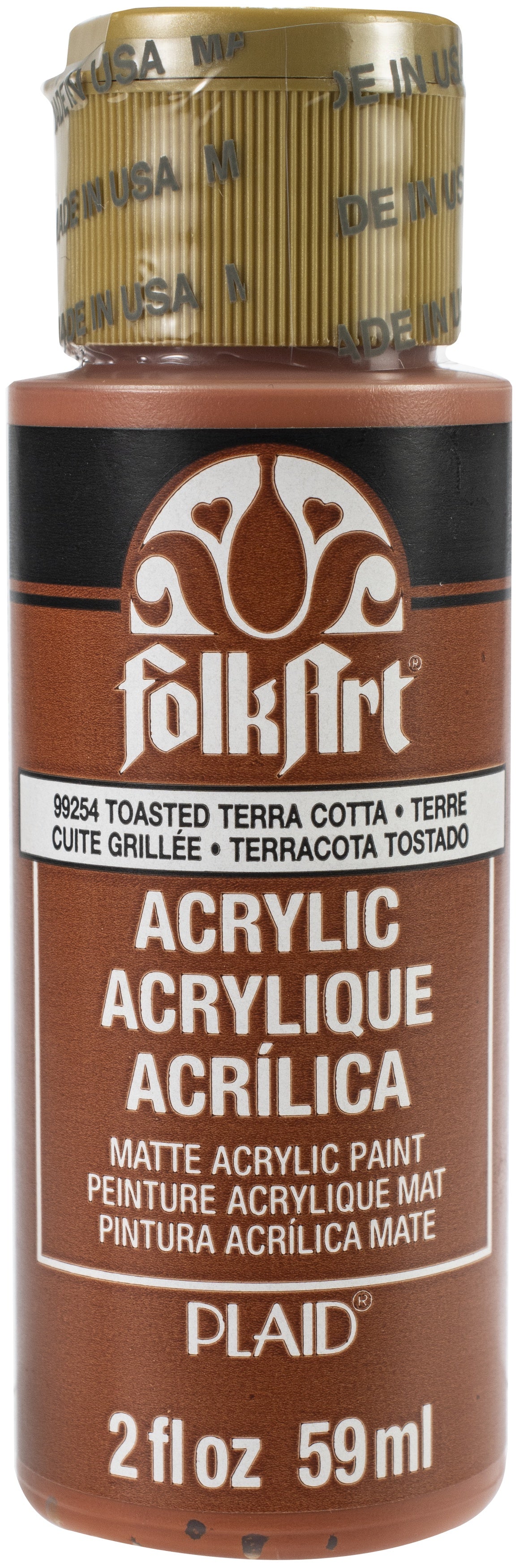 FolkArt Acrylic Paint 2oz-Toasted Terra Cotta