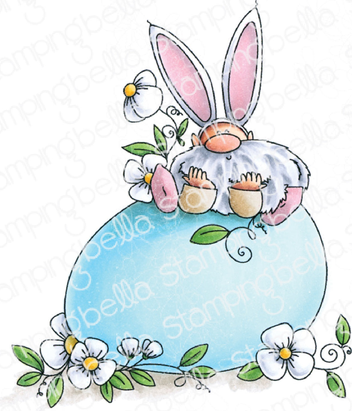 Stamping Bella Cling Stamps Gnome On A Egg