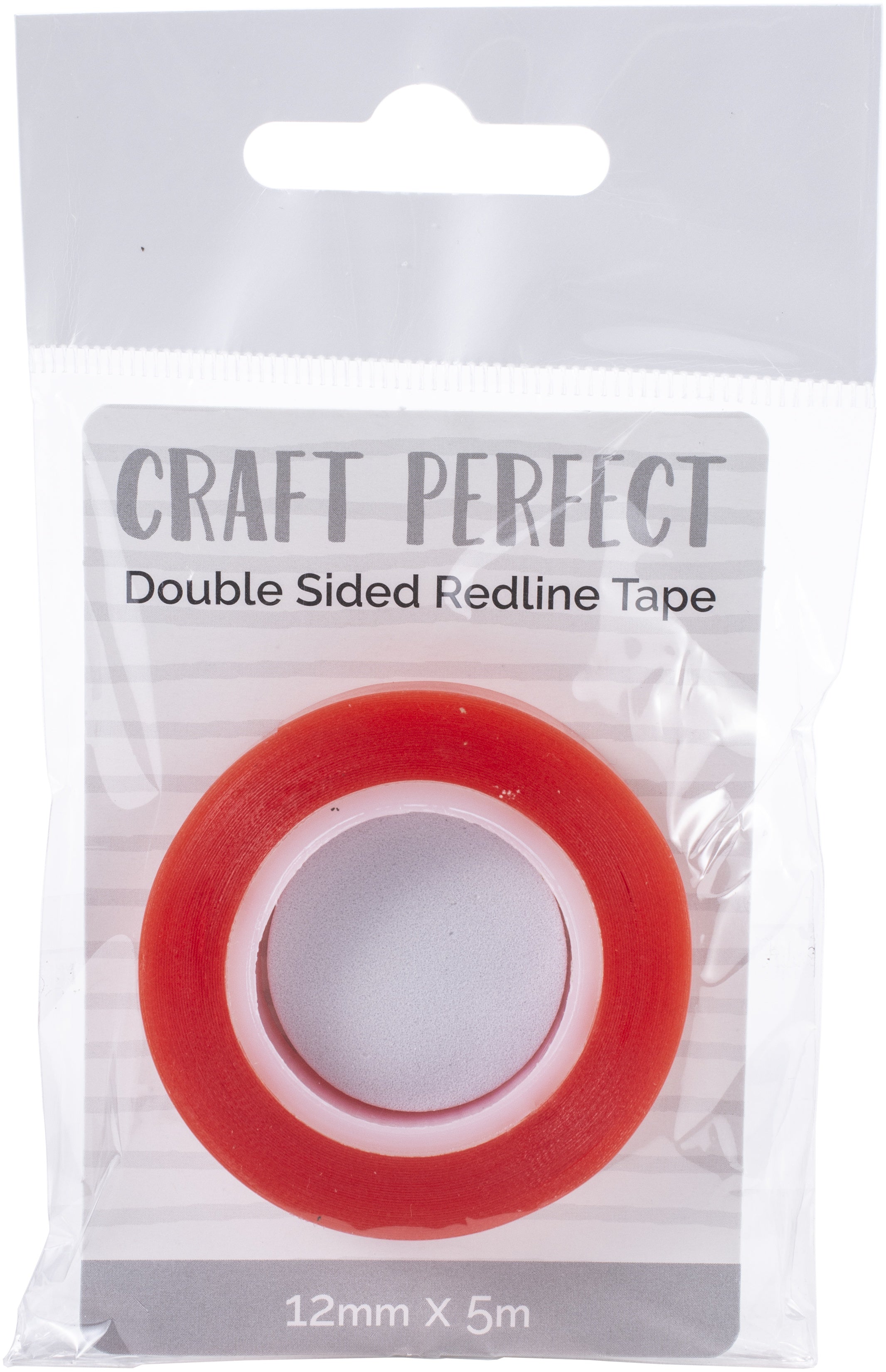 Craft Perfect Red Line Tape .47"X5.5yds Clear