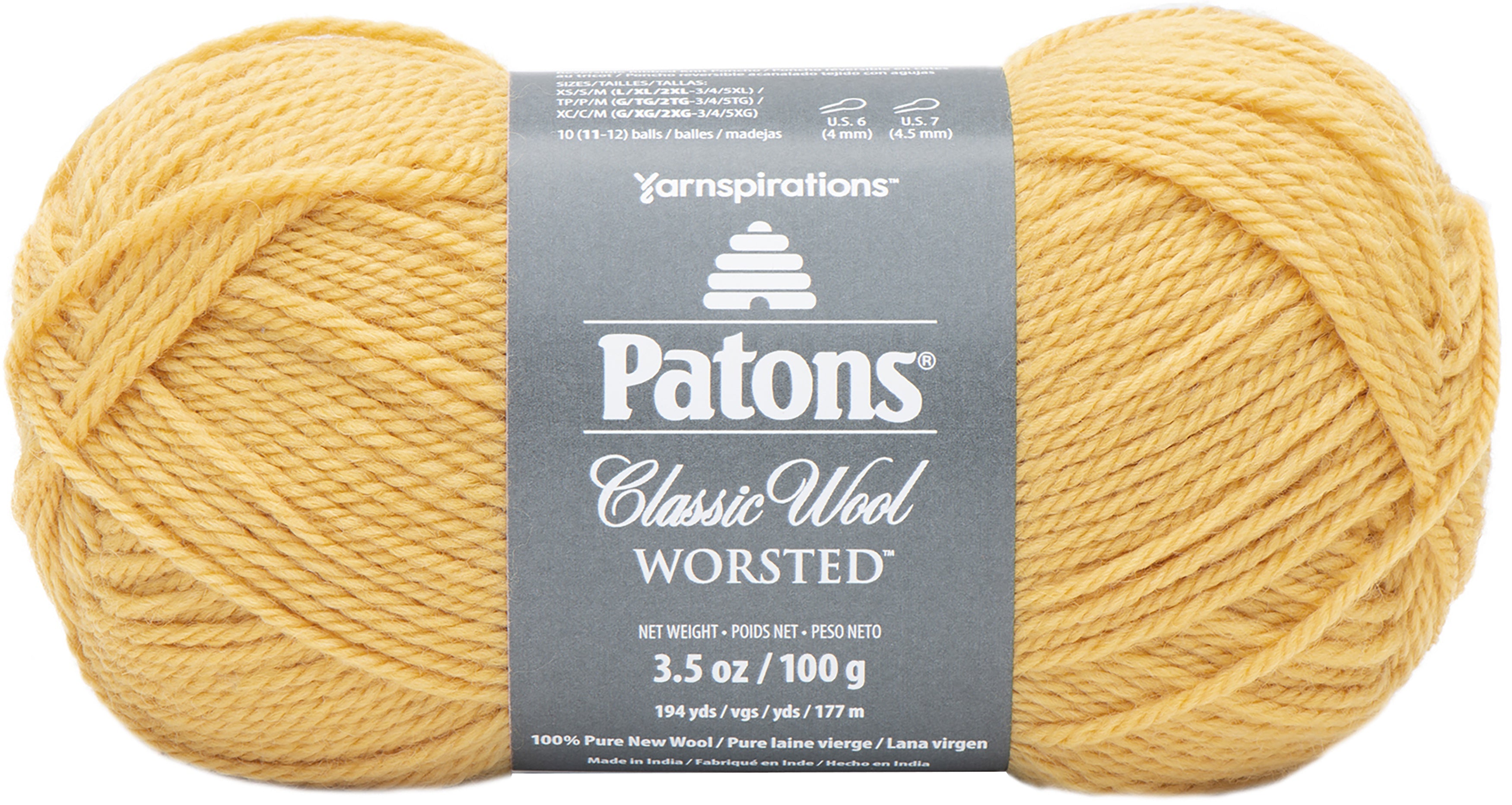 Patons Classic Wool Yarn Sunshine