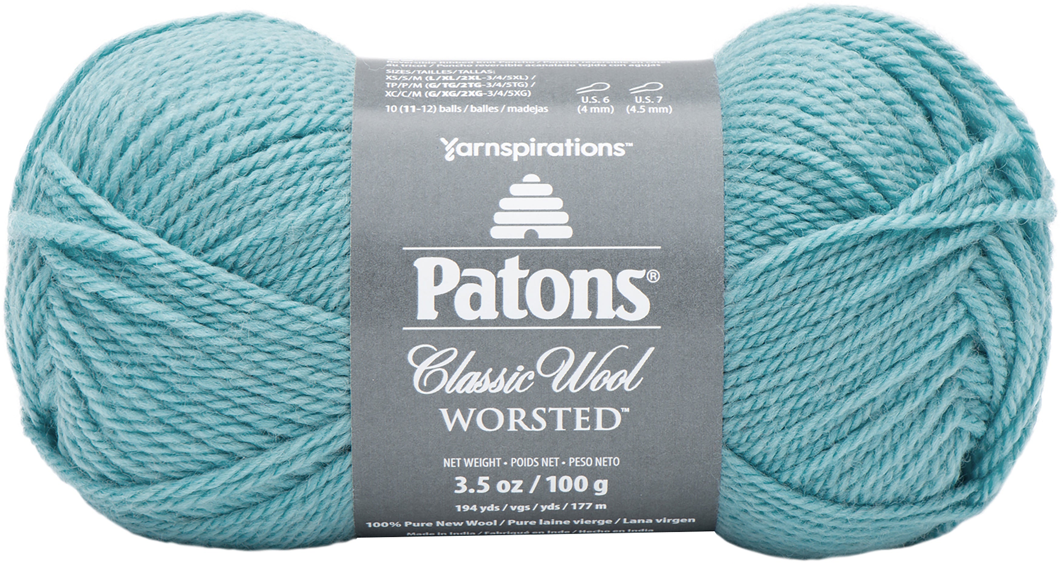 Patons Classic Wool Yarn Teal Chalk