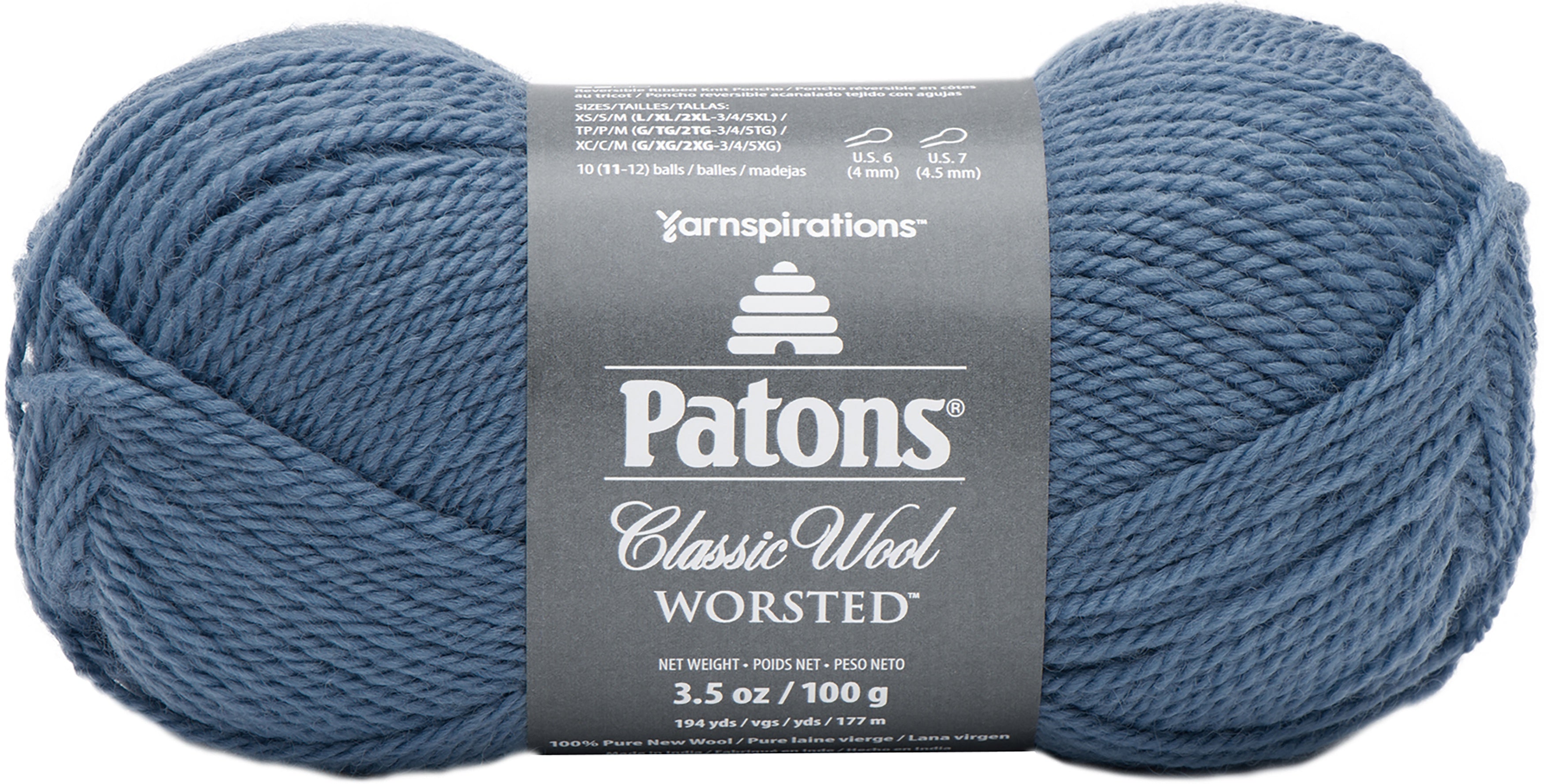 Patons Classic Wool Yarn Country Blue