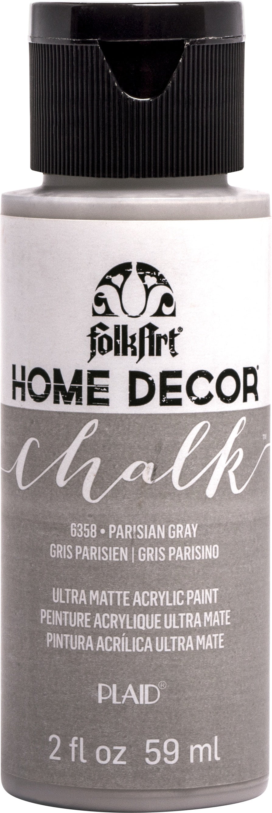 FolkArt Home Decor Chalk Paint 2oz Parisian Grey