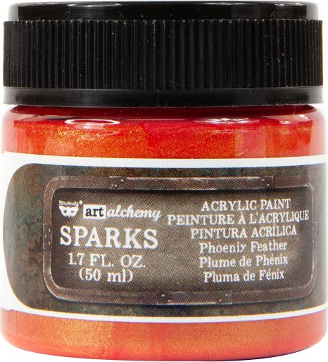 Finnabair Sparks Acrylic Paint 1.7oz Phoenix Feather