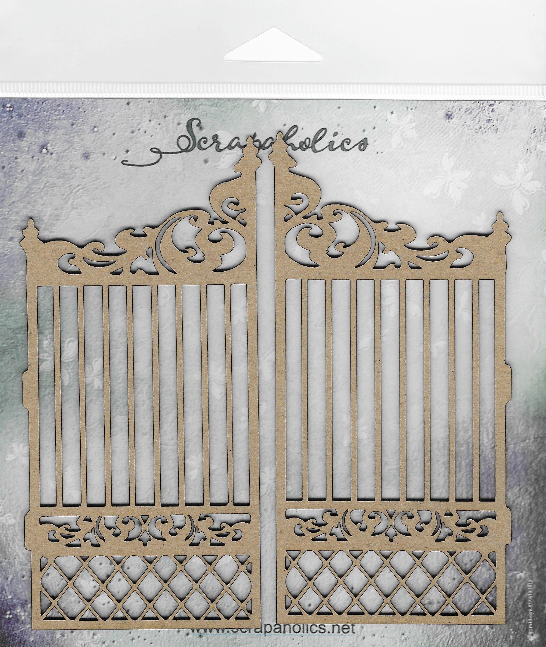 Scrapaholics Laser Cut Chipboard 1.8mm Thick Garden Gate, 2/Pkg, 5.5"X2.75"