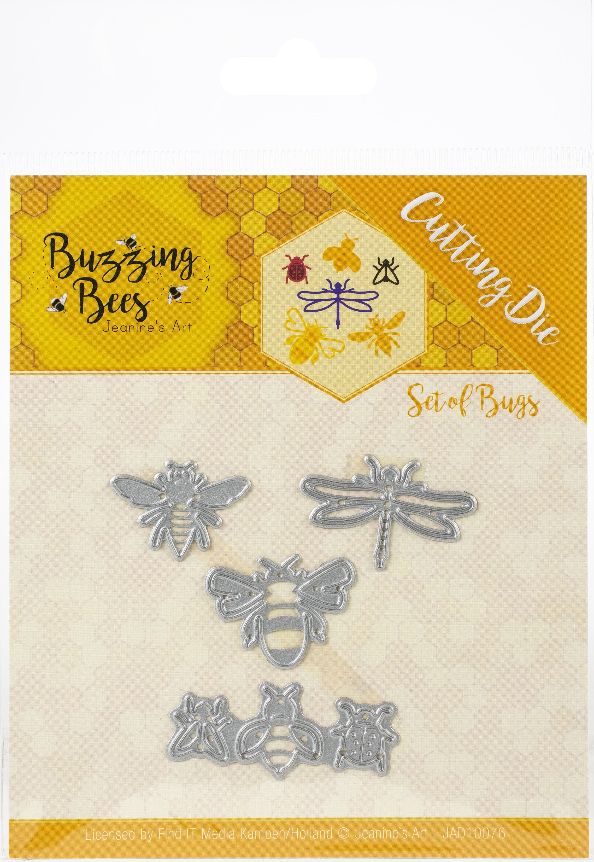 Find It Trading Jeanine's Art Die Set Of Bugs, Buzzing Bees