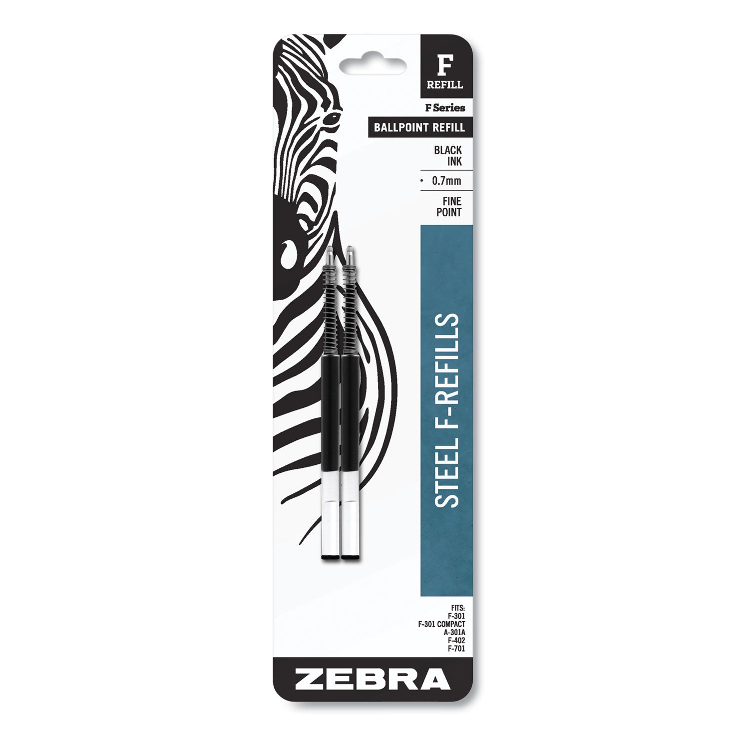 F-301 Ink Refills 2/Pkg Black