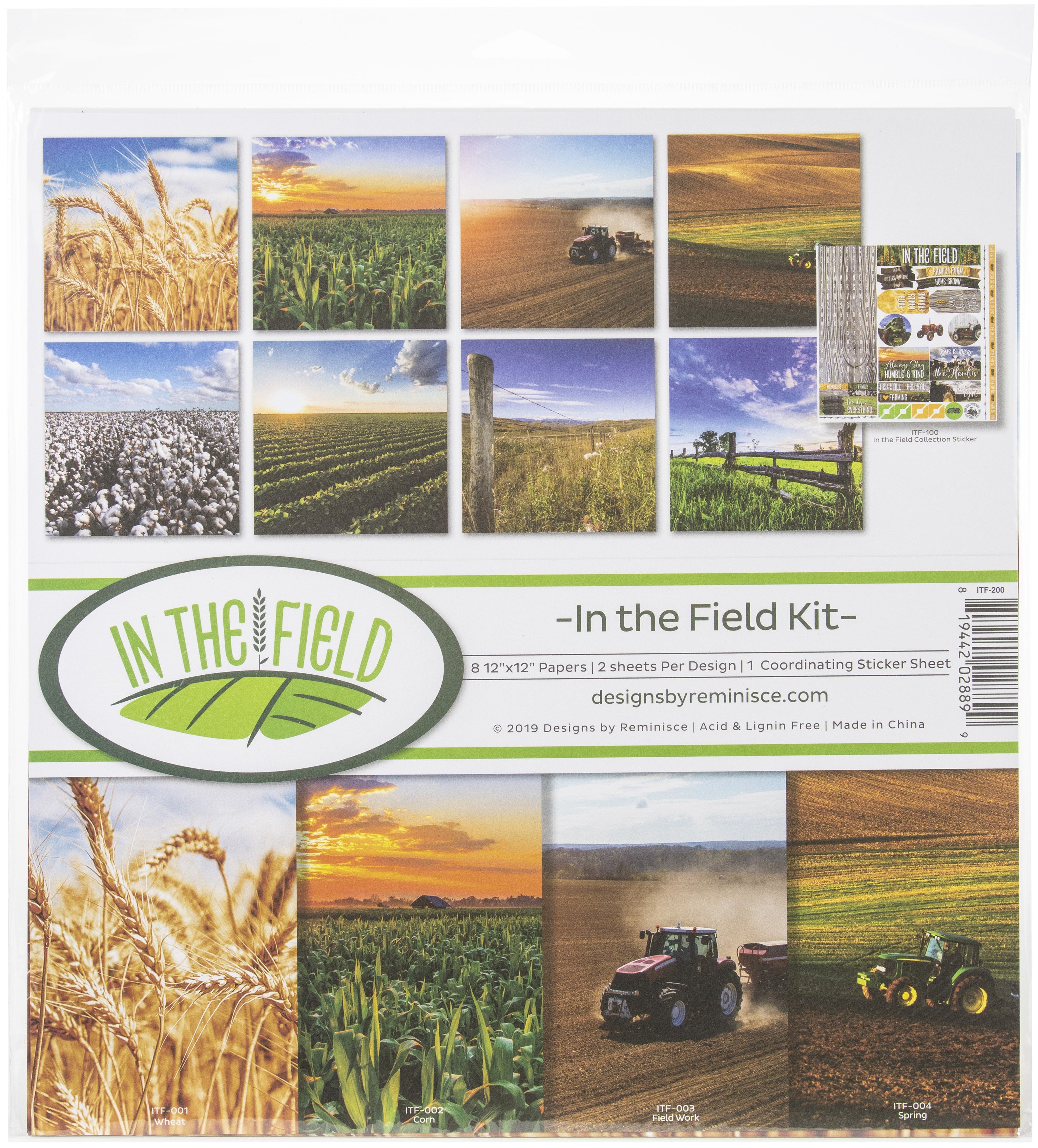 Reminisce Collection Kit 12"X12" In The Field