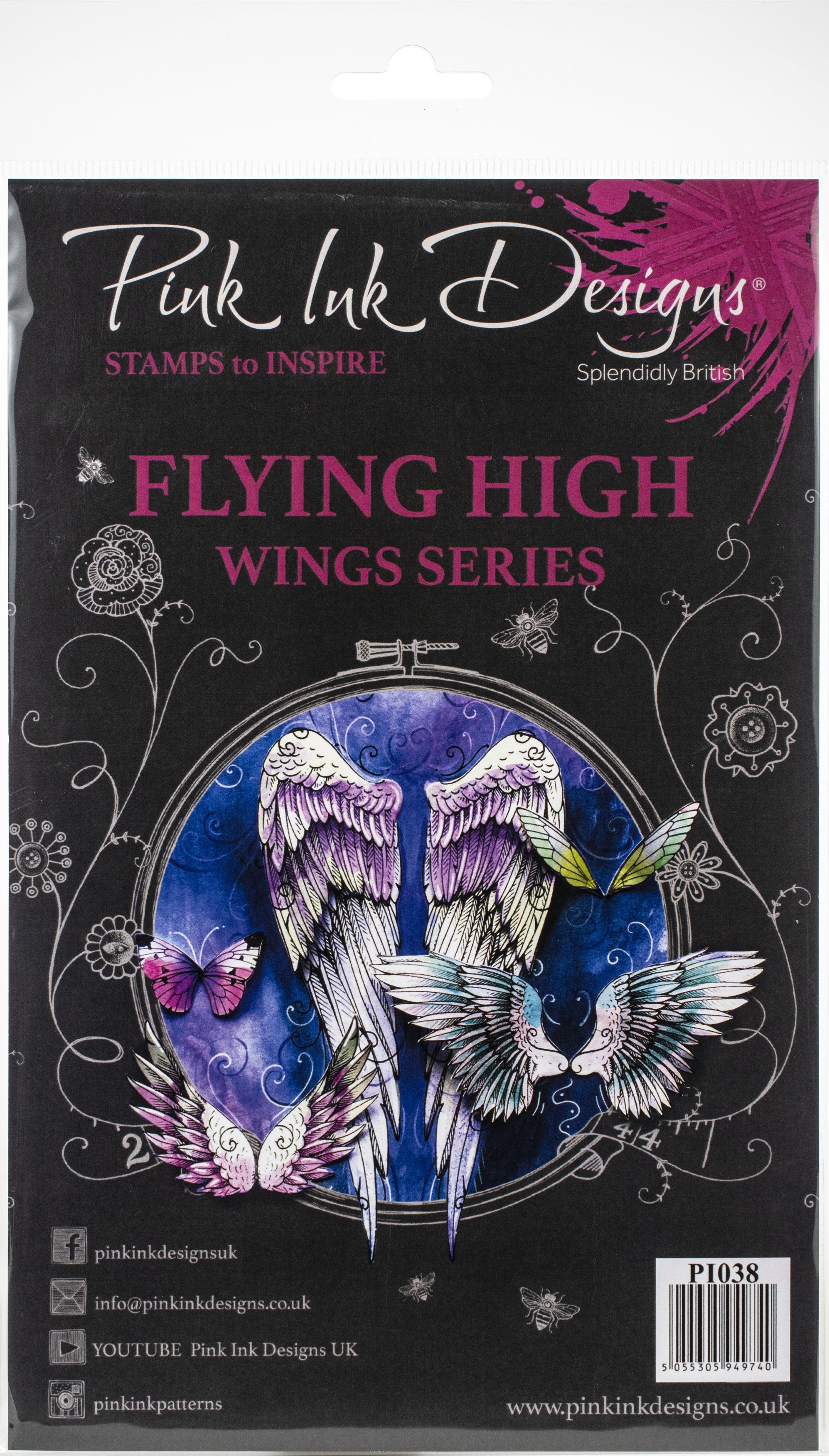 Pink Ink Designs A5 Clear Stamp Set Flying High