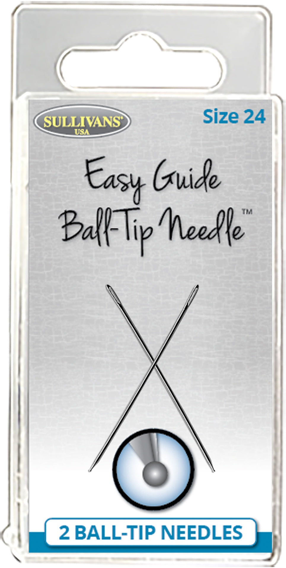 Sullivan's Easy Guide Ball-Tip Needles 2/Pkg Size 24 (40mm)