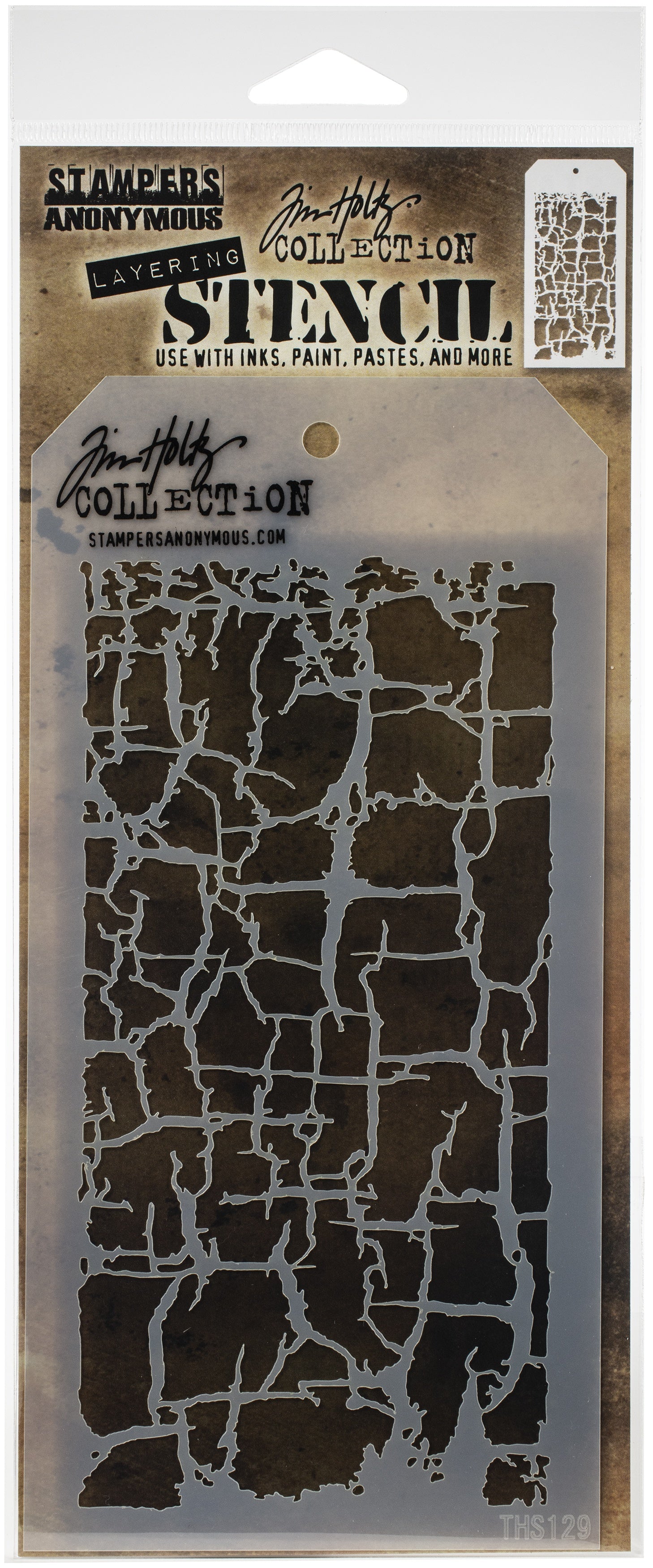Tim Holtz Layered Stencil 4.125"X8.5" Decayed