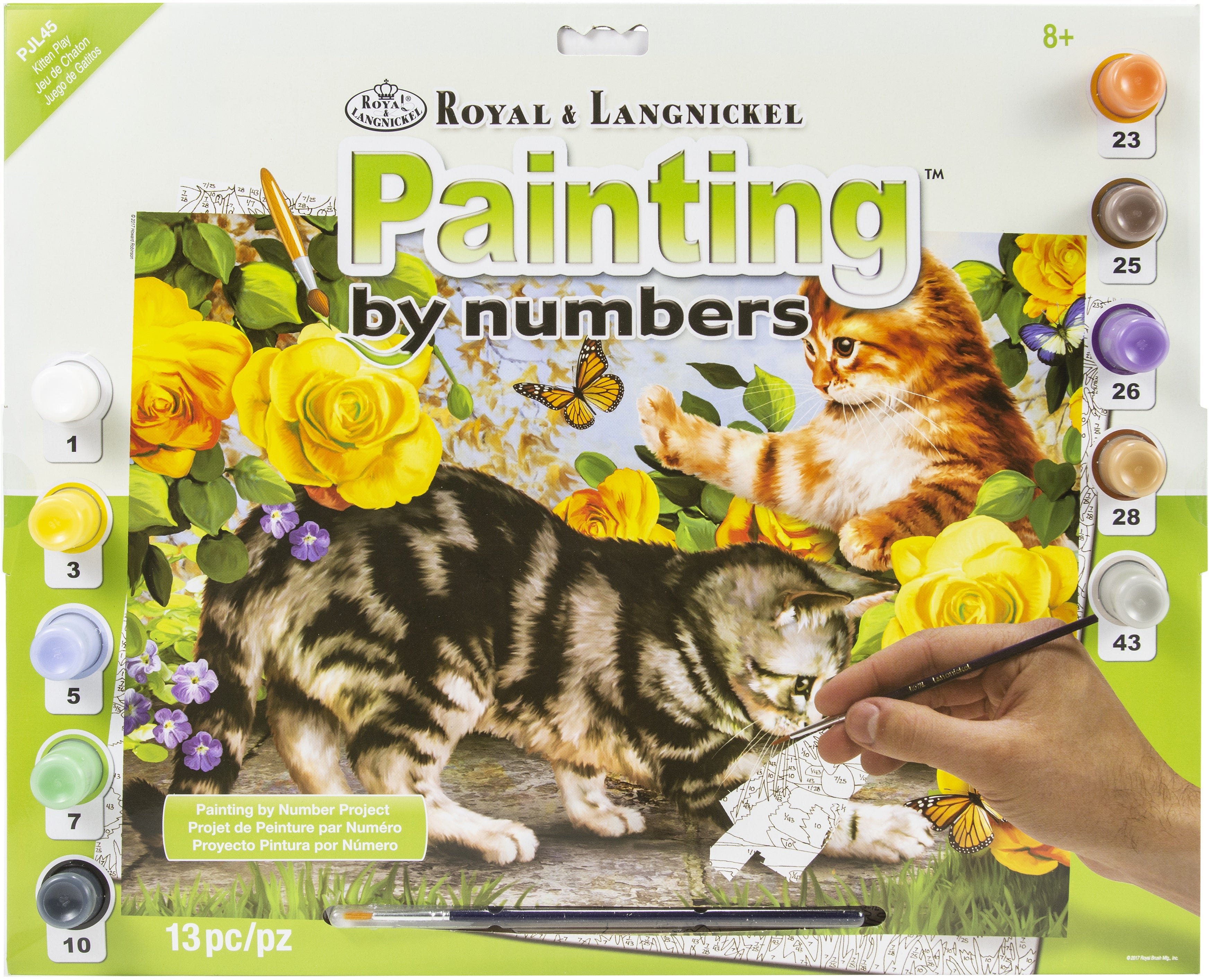 Junior Large Paint By Number Kit 15.25"X11.25" Kitten Play