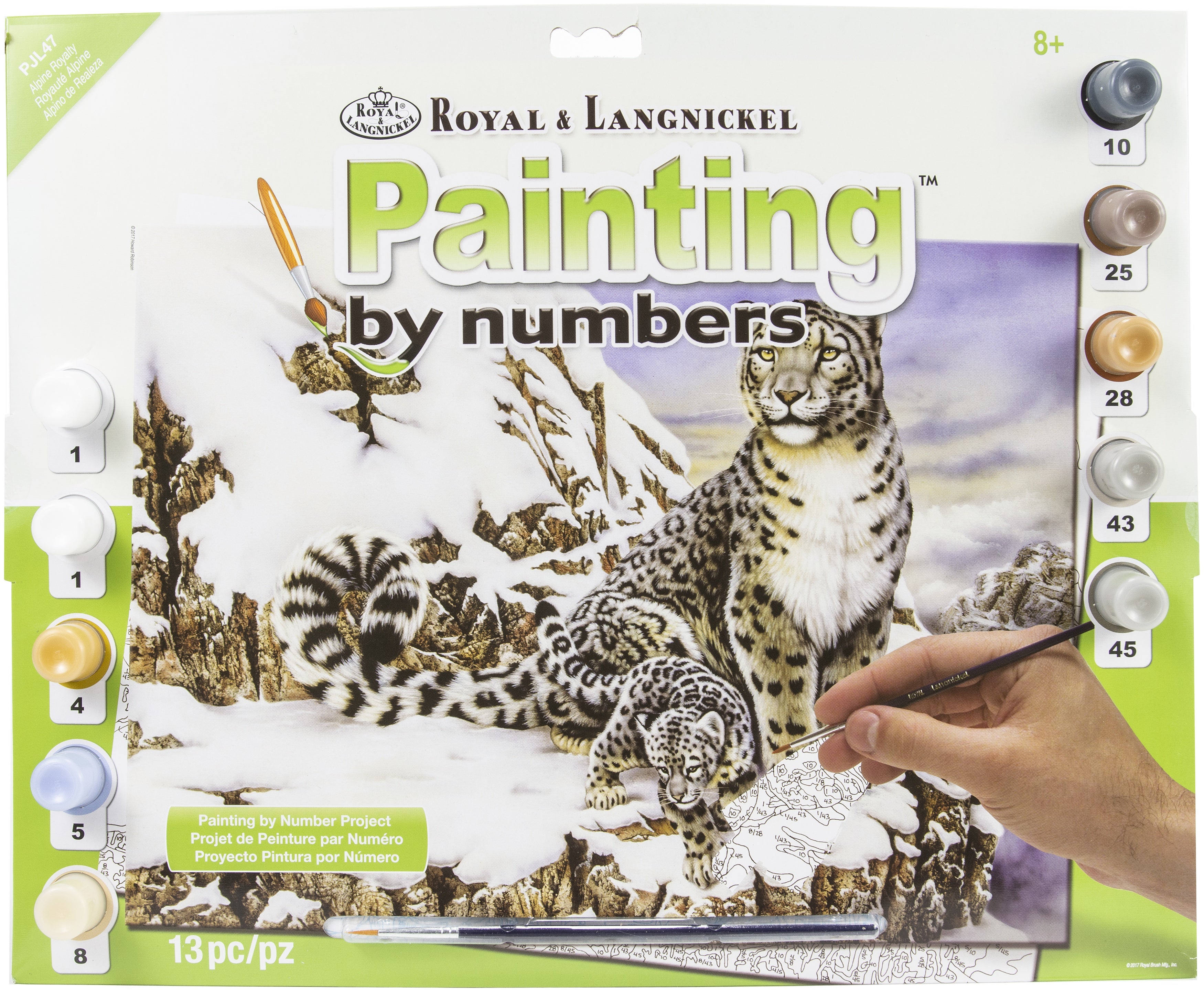 Junior Large Paint By Number Kit 15.25"X11.25" Alpine Royalty