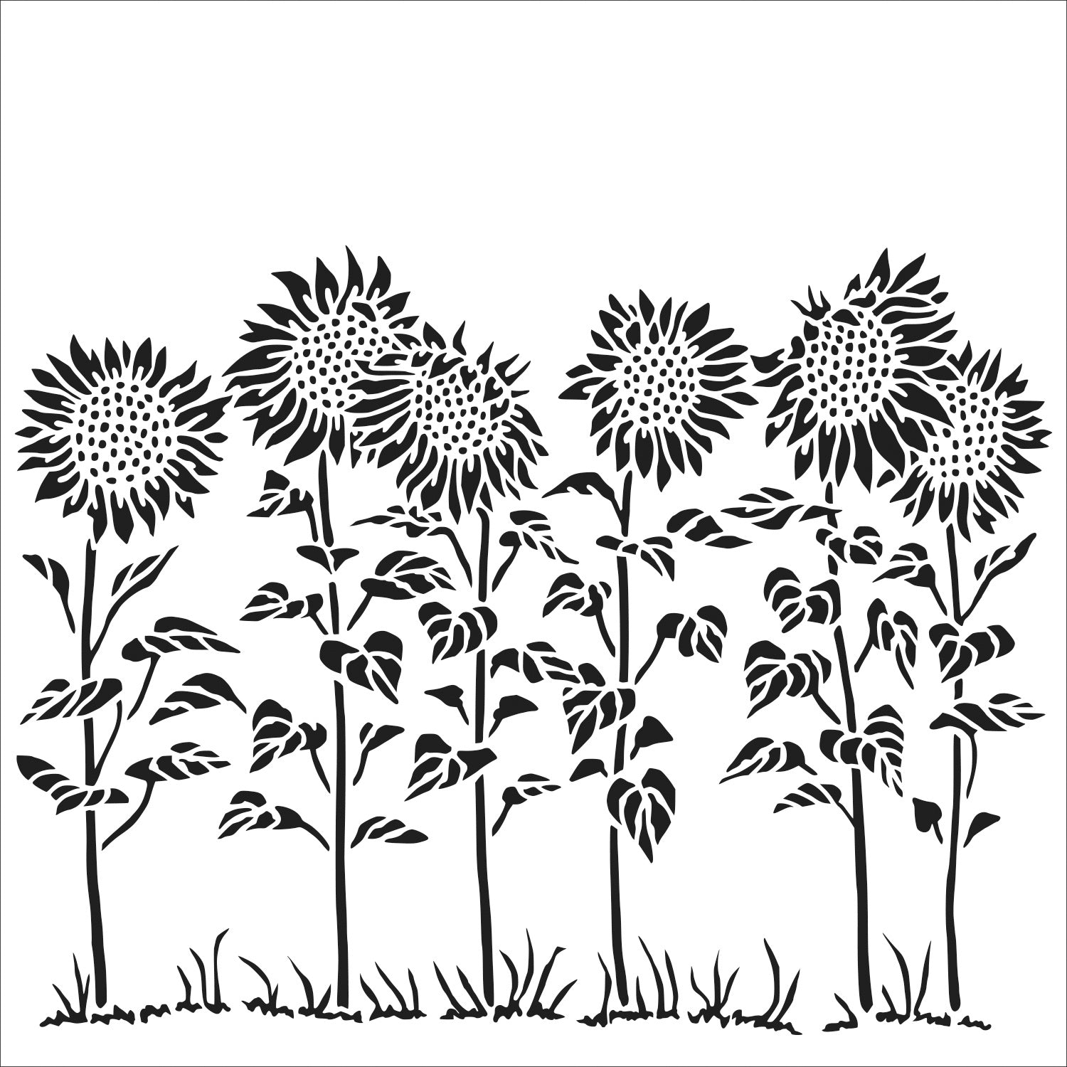 Crafter's Workshop Template 12"X12" Sunflower Meadow