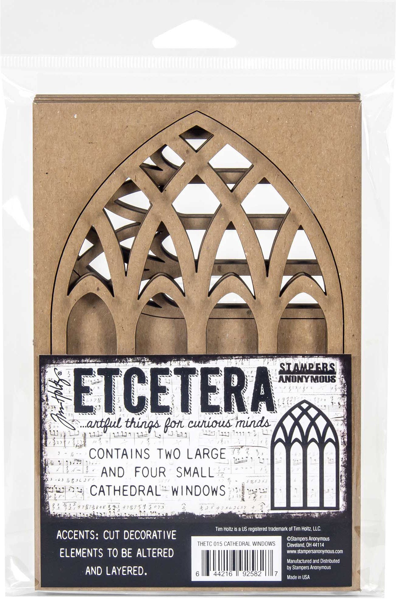 Tim Holtz Ecetera Cathedral Windows  