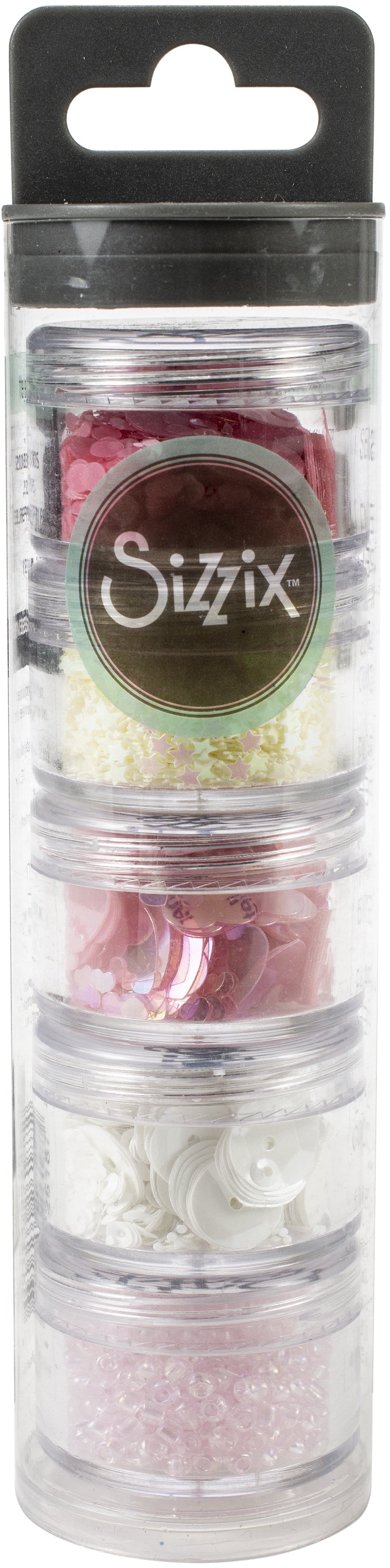 Sizzix Making Essential Sequins & Beads 5/Pkg Ballet Slipper, 5g Per Pot