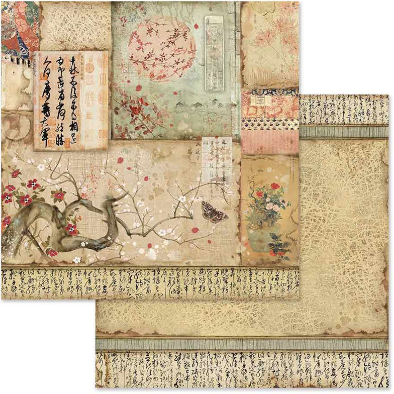 Stamperia Double-Sided Paper Pad 8"X8" 10/Pkg Oriental Garden, 10 Designs/1 Each