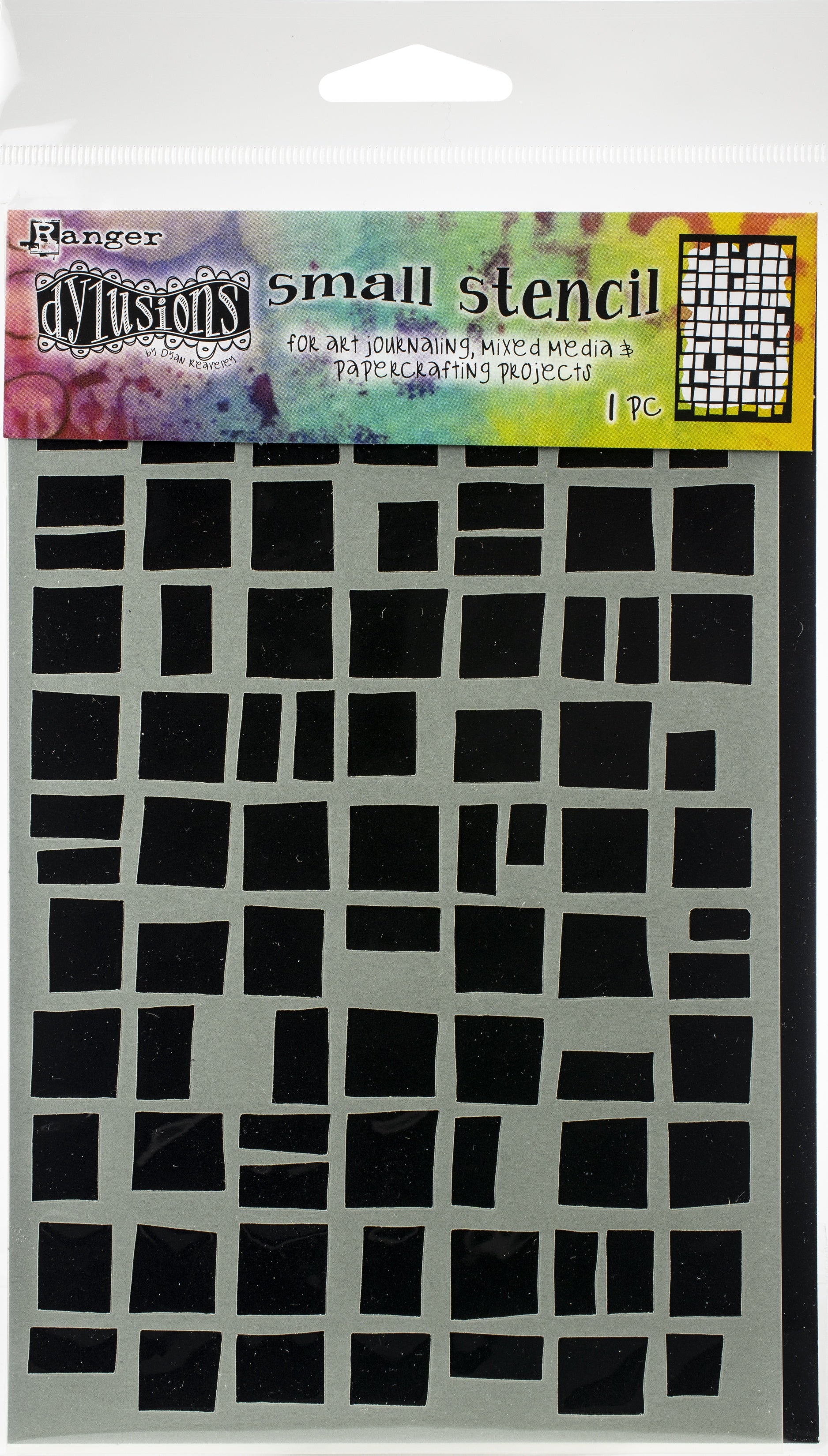 Dyan Reaveley's Dylusions Stencils 5"X8" Betsy's Block