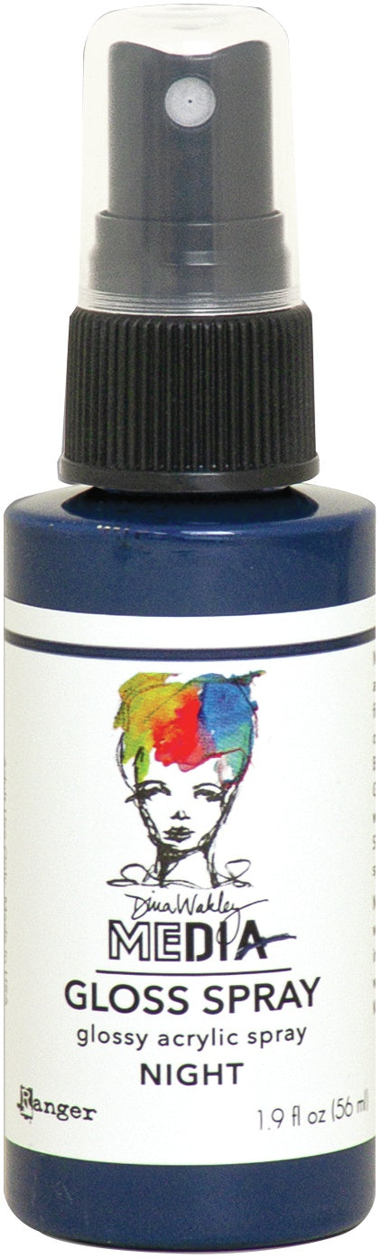 Dina Wakley Media Gloss Sprays 2oz Night