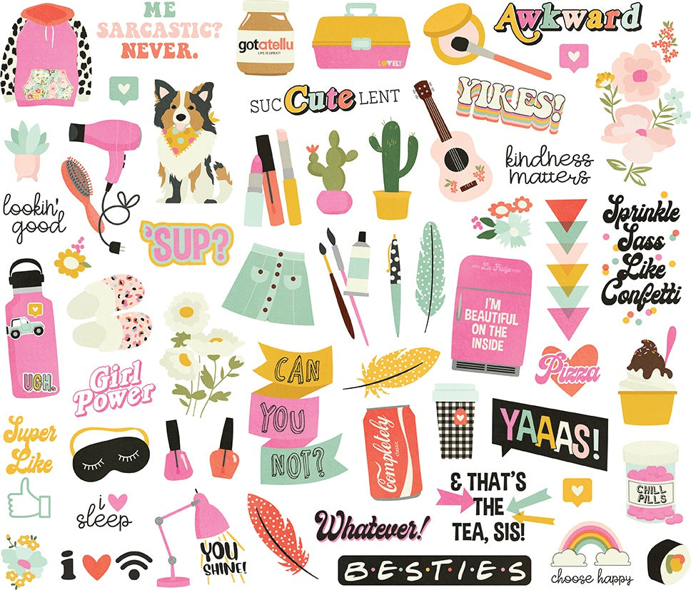 Kate & Ash Bits & Pieces Die-Cuts 57/Pkg  