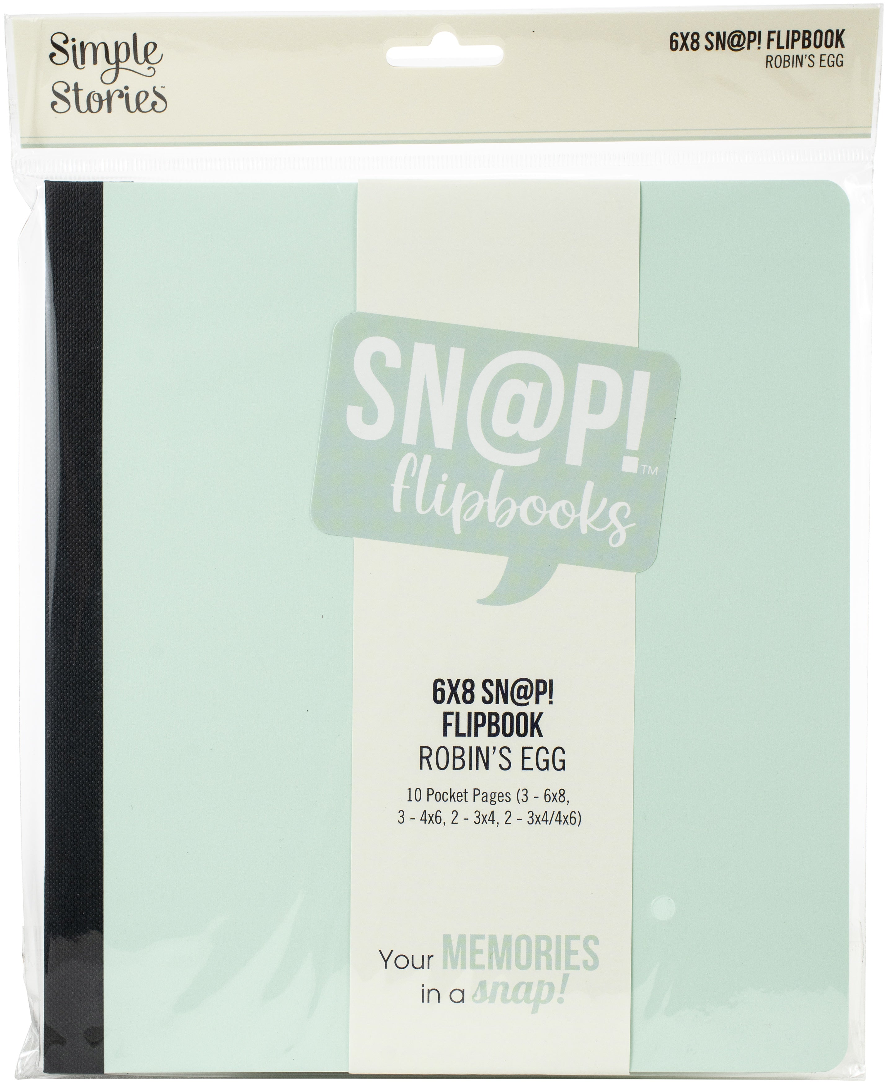 Simple Stories Sn@p! Flipbook 6"X8" Robin's Egg