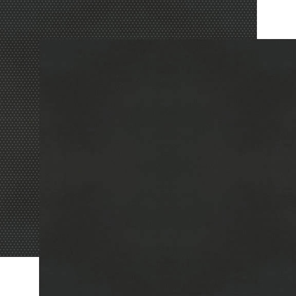 Simple Stories Color Vibe Double-Sided Cardstock 12"X12" Black Basics
