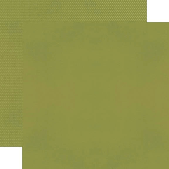 Simple Stories Color Vibe Double-Sided Cardstock 12"X12" Olive Bold