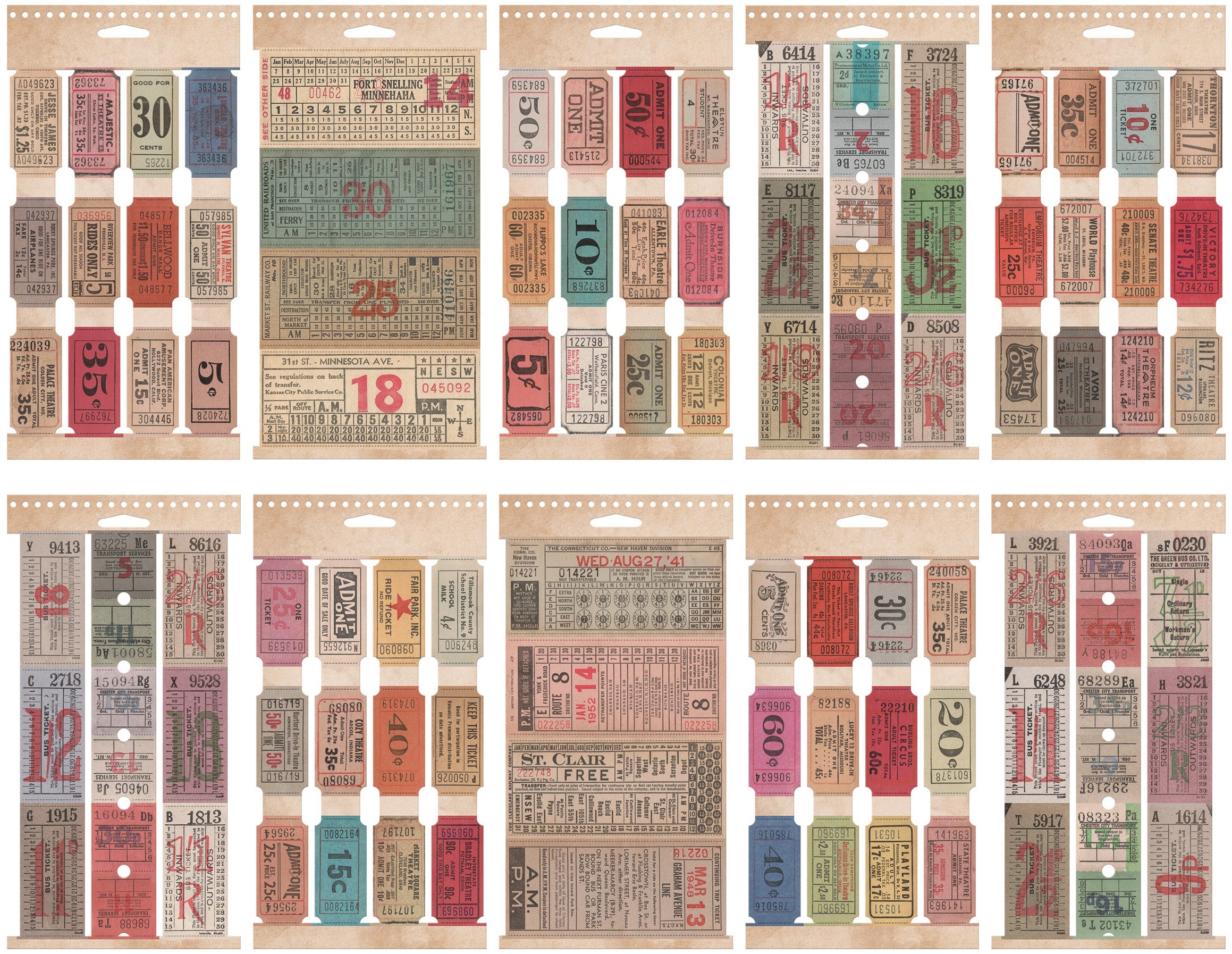 Idea-Ology Stickers 335/Pkg Ticket Book