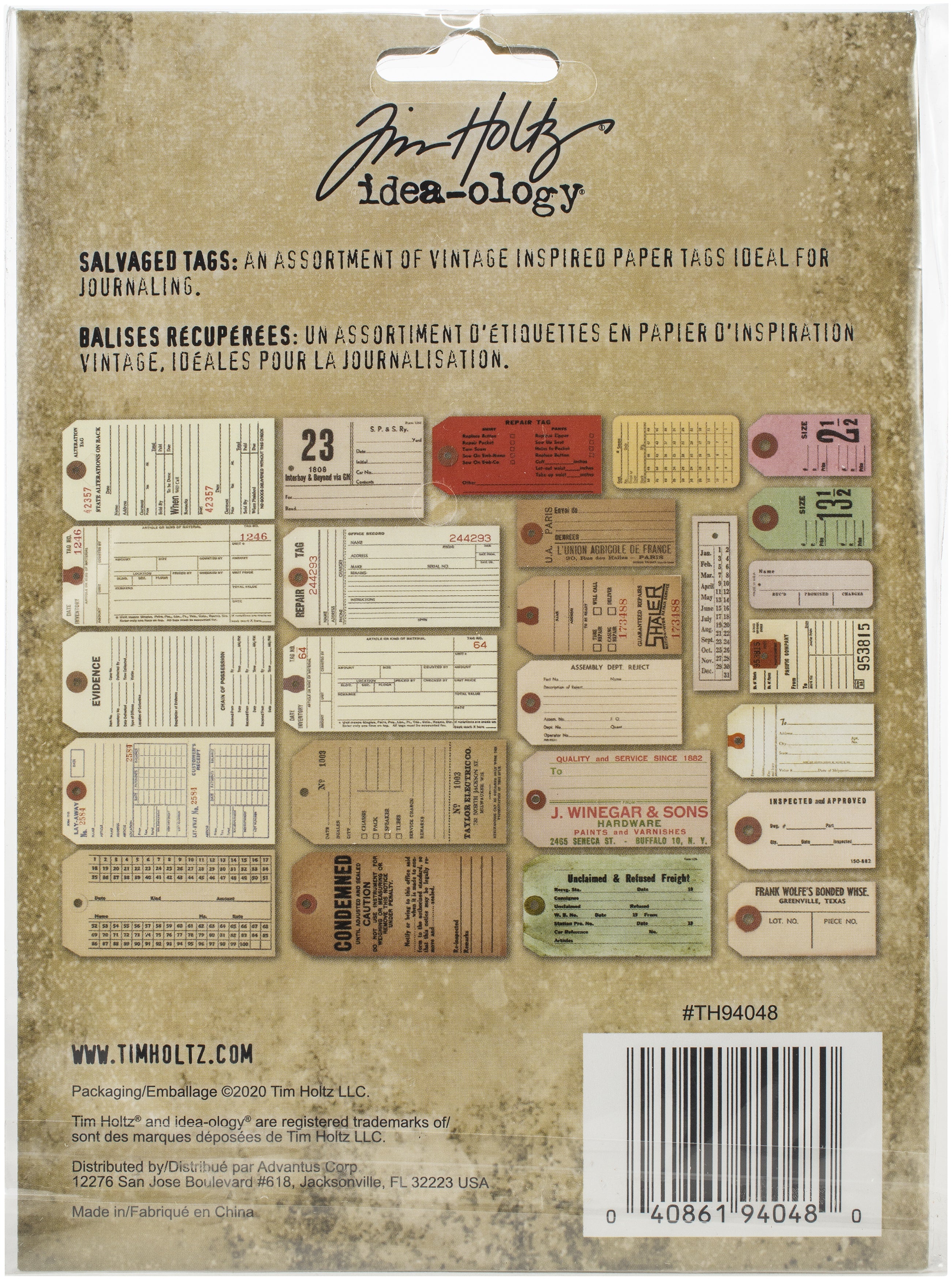 Idea-Ology Salvaged Tags 25/Pkg  